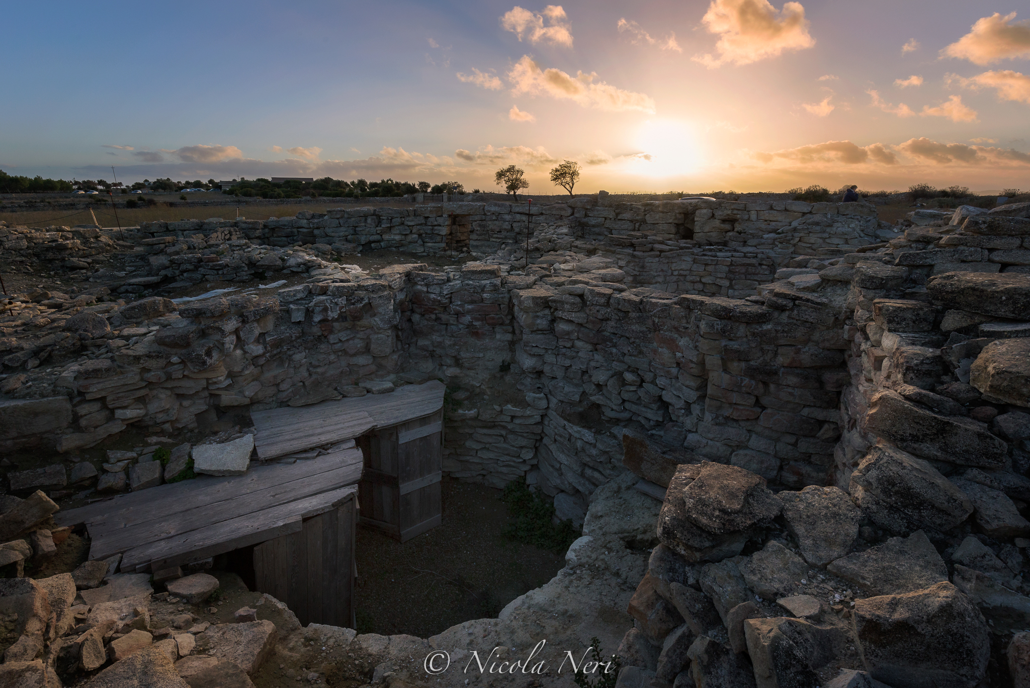Nuraghe sardo nei pressi di Villanovafranca
