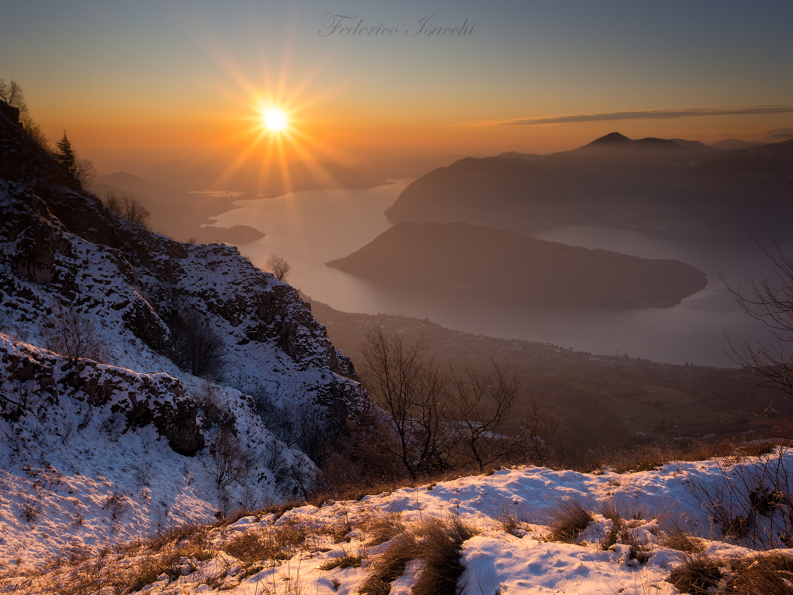Sunset on the Sebino