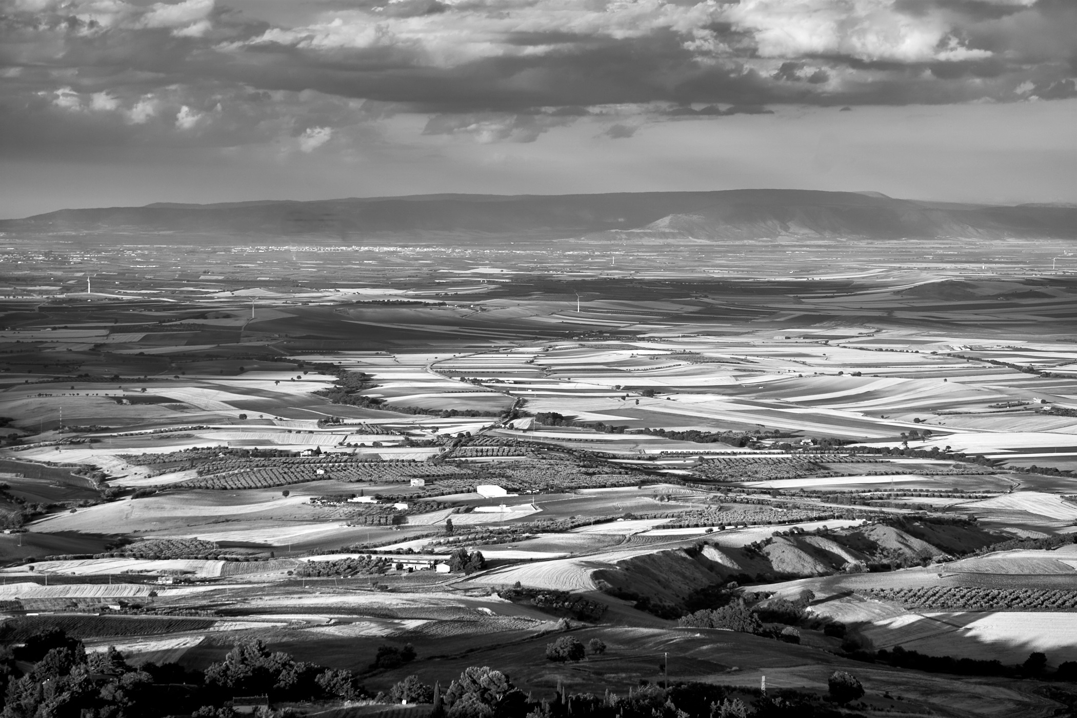 Tra me e il Gargano calma piatta b&w