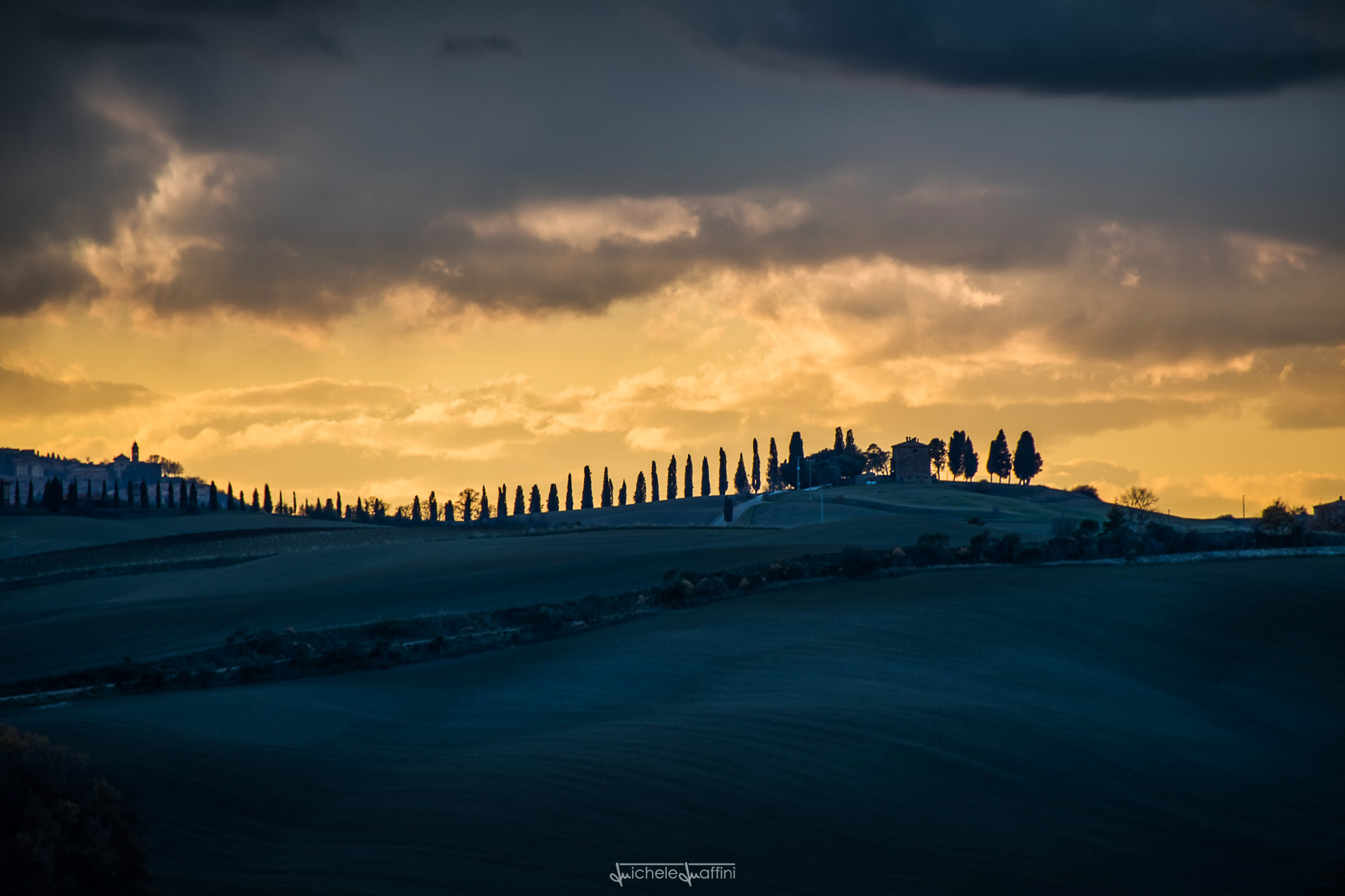Val d'Orcia - Dopo il tramonto