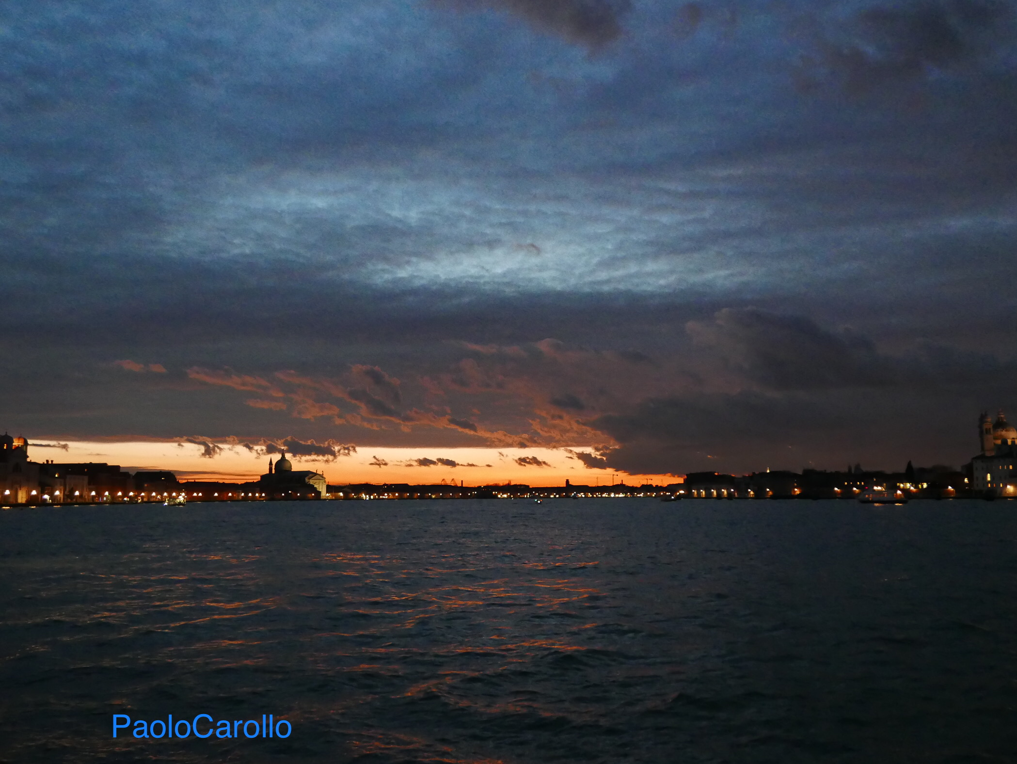 Tramonto bacino di San Marco