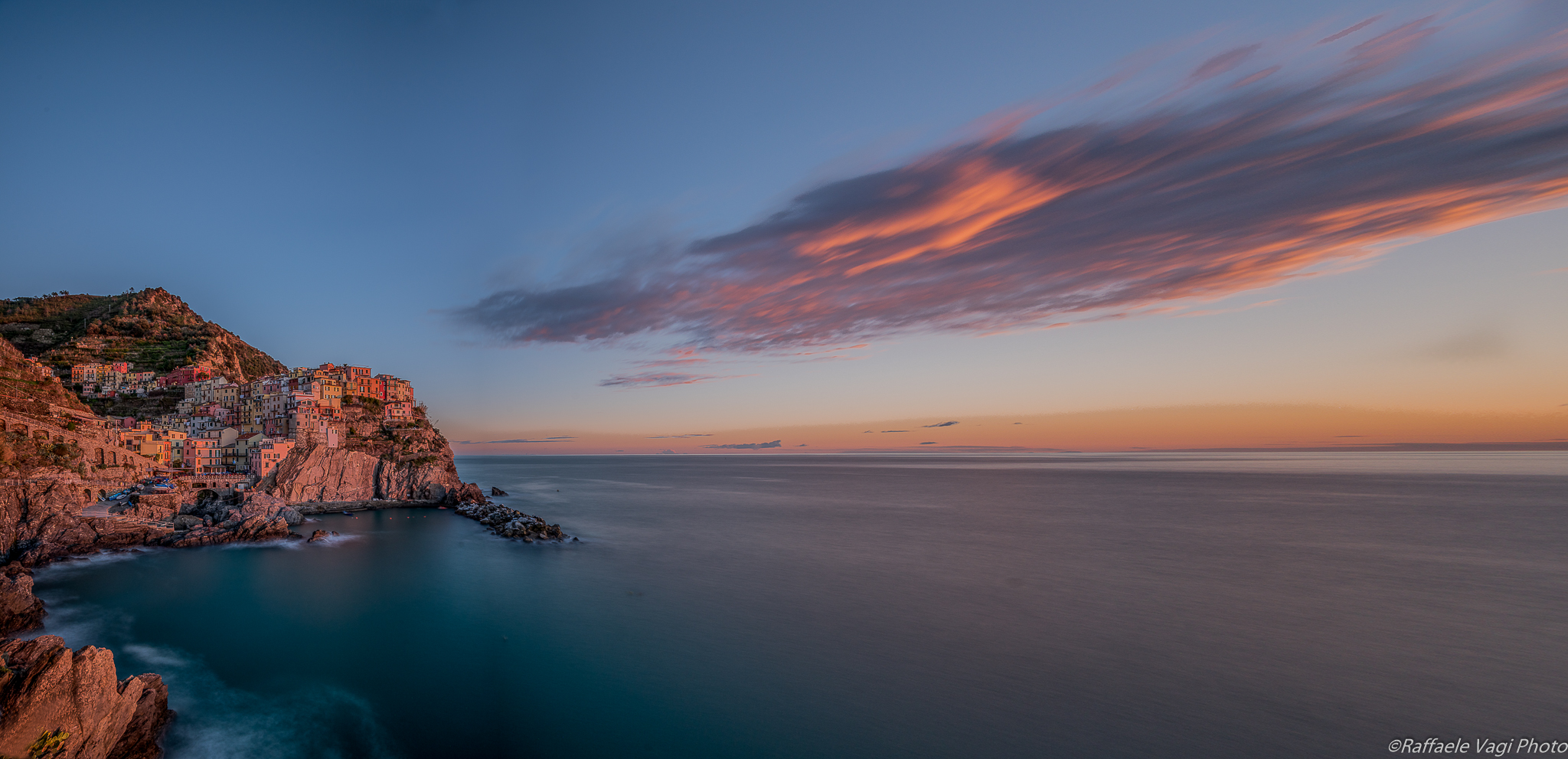 Manarola winter sunset