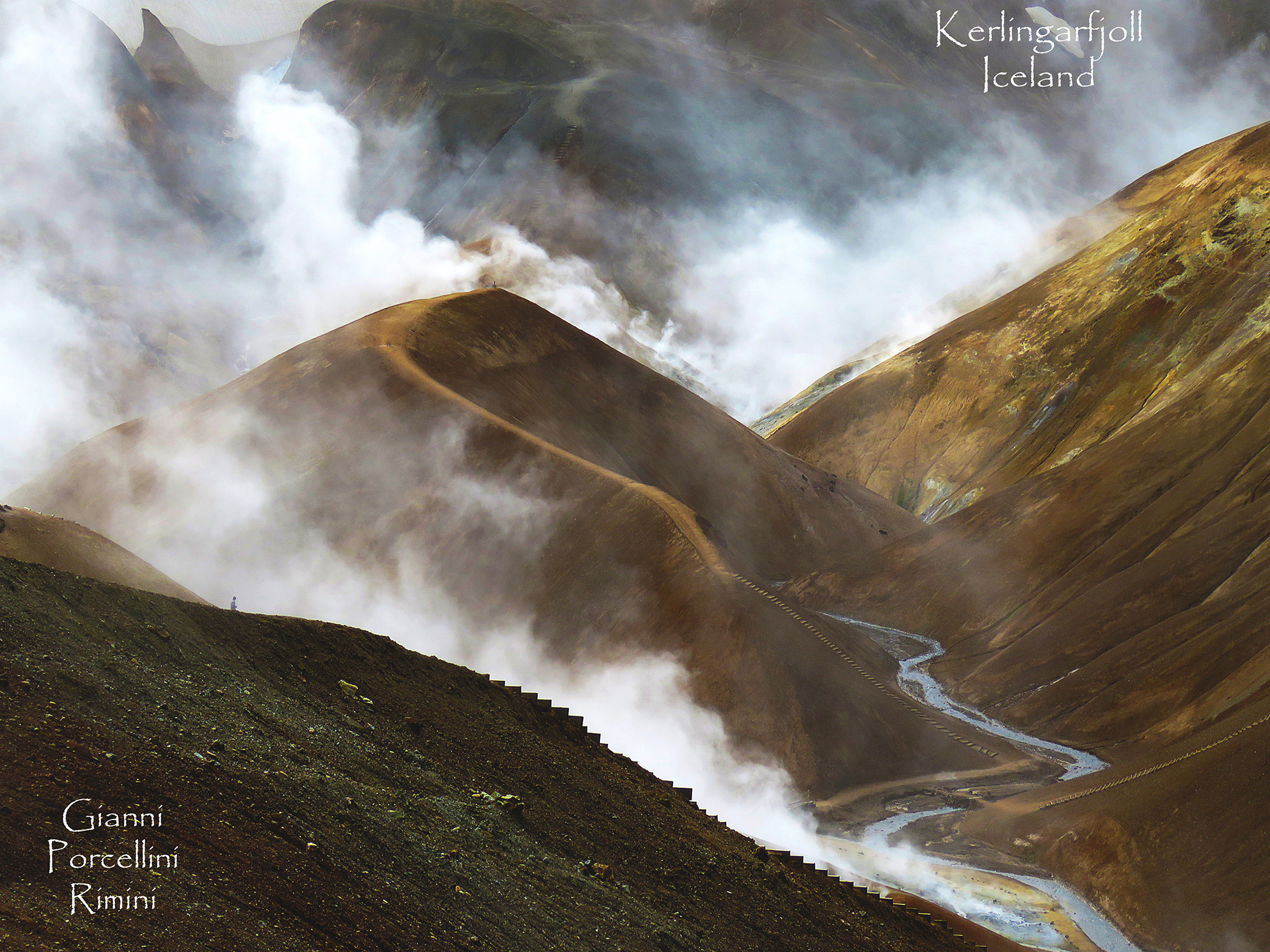 Islanda - Fumarole nella caldera di Kirkjufell - 2017