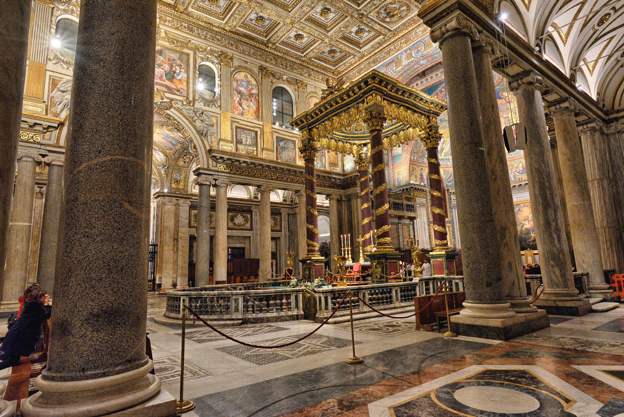 the altar of Santa Maria Maggiore