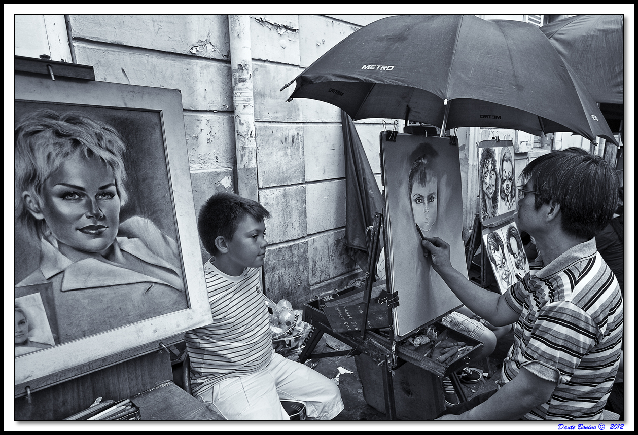 In piazza degli artisti