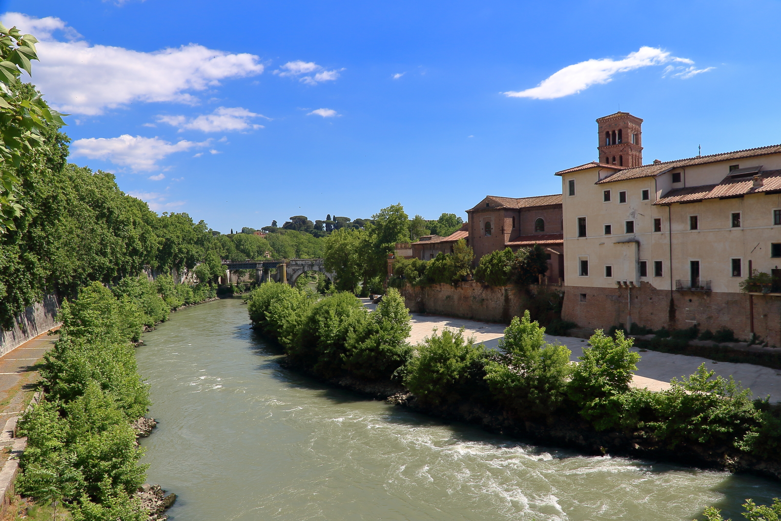 The Tiber island