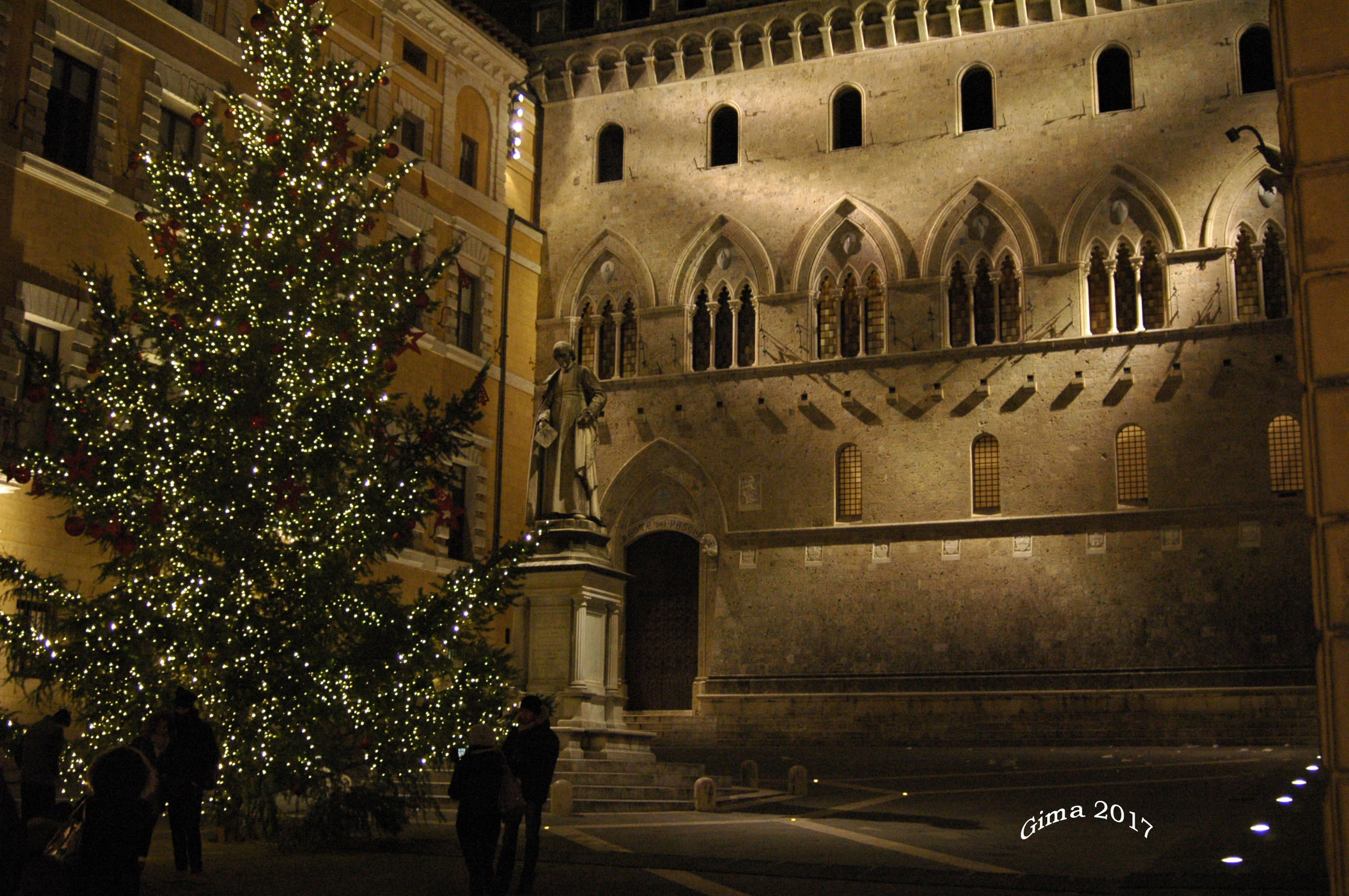 beautiful Siena by night