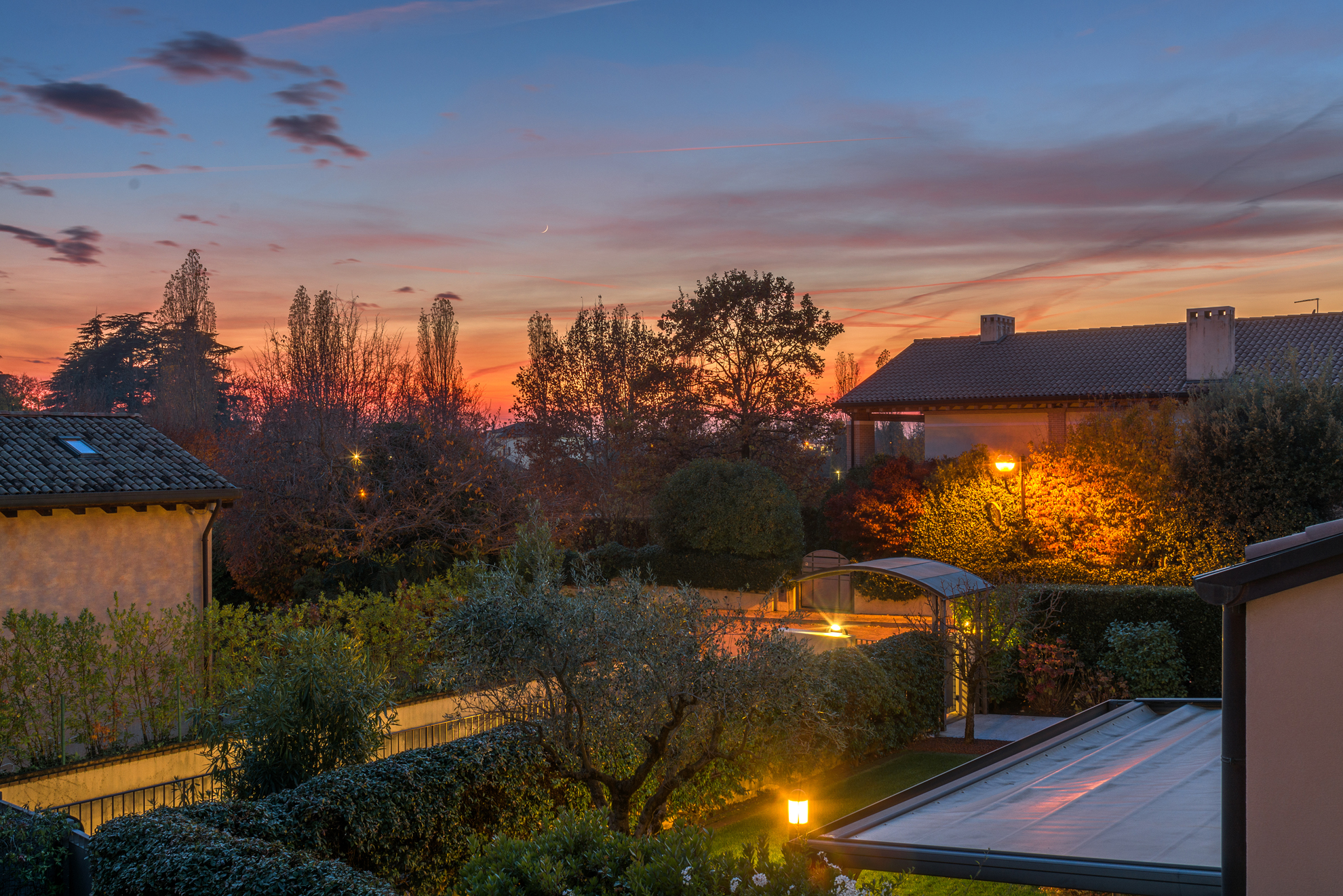 Sunset seen from home