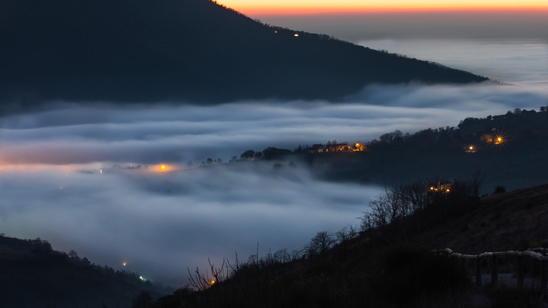 And it is immediately evening