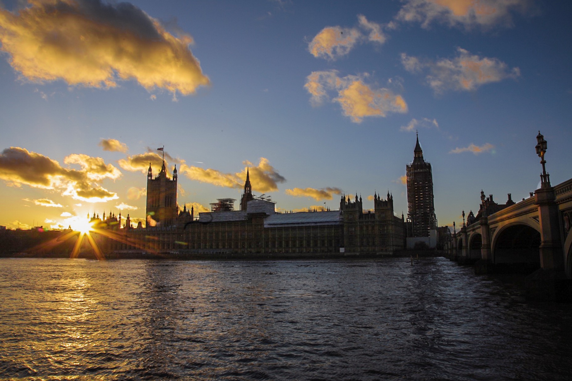 Tramonto sul Big Ben