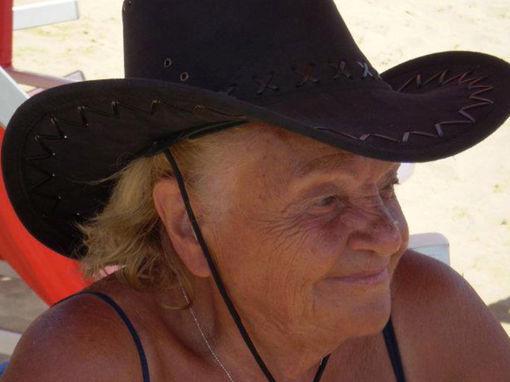 Grandmother at the Sorrento sea
