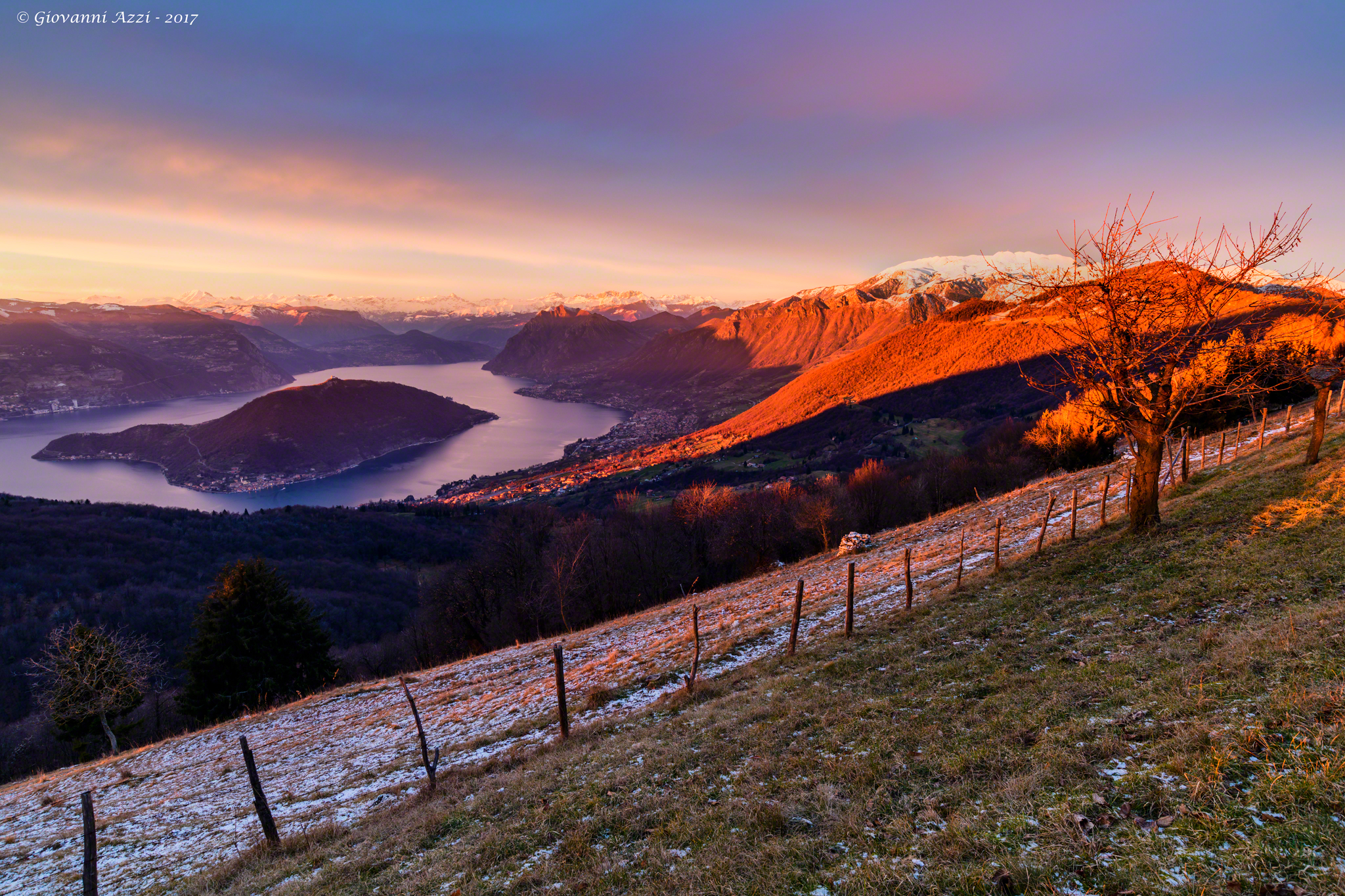 Last sun on Lake Iseo