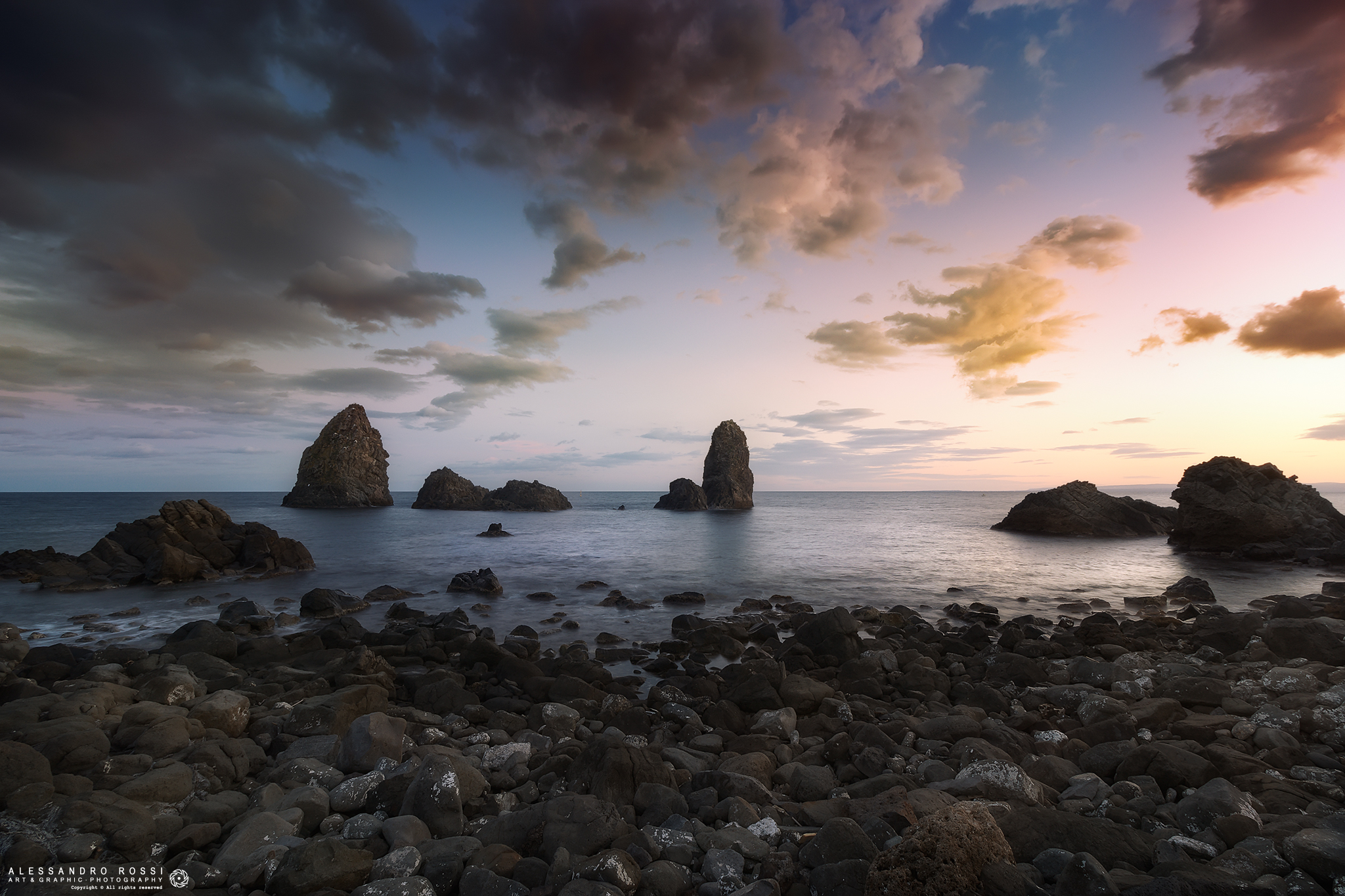 Sunset on Aci Trezza