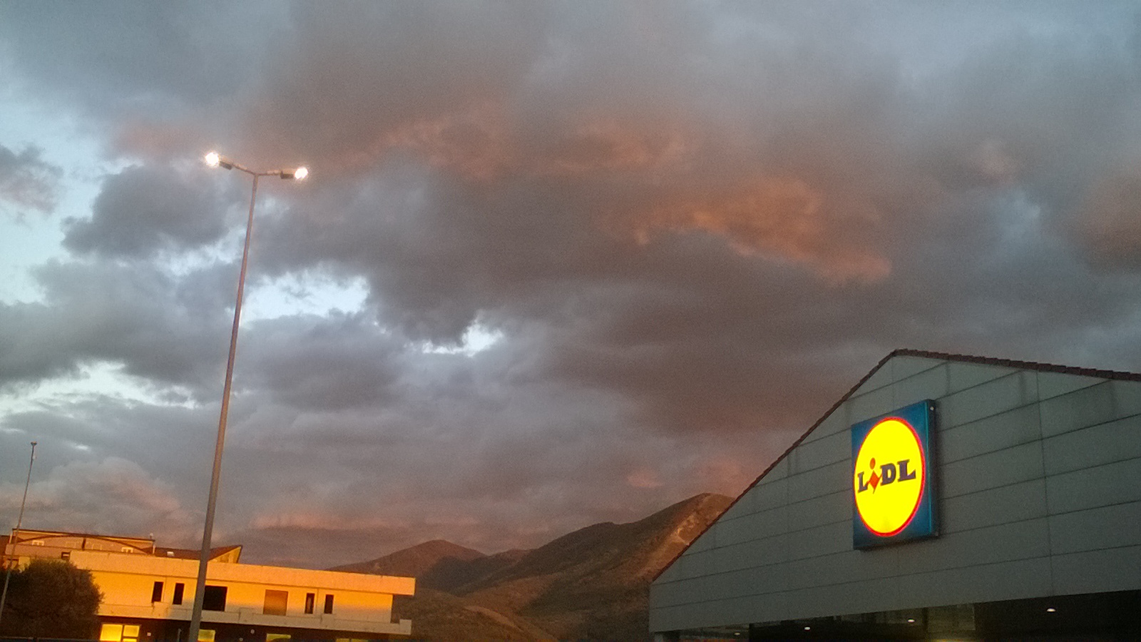 Lidl at sunset