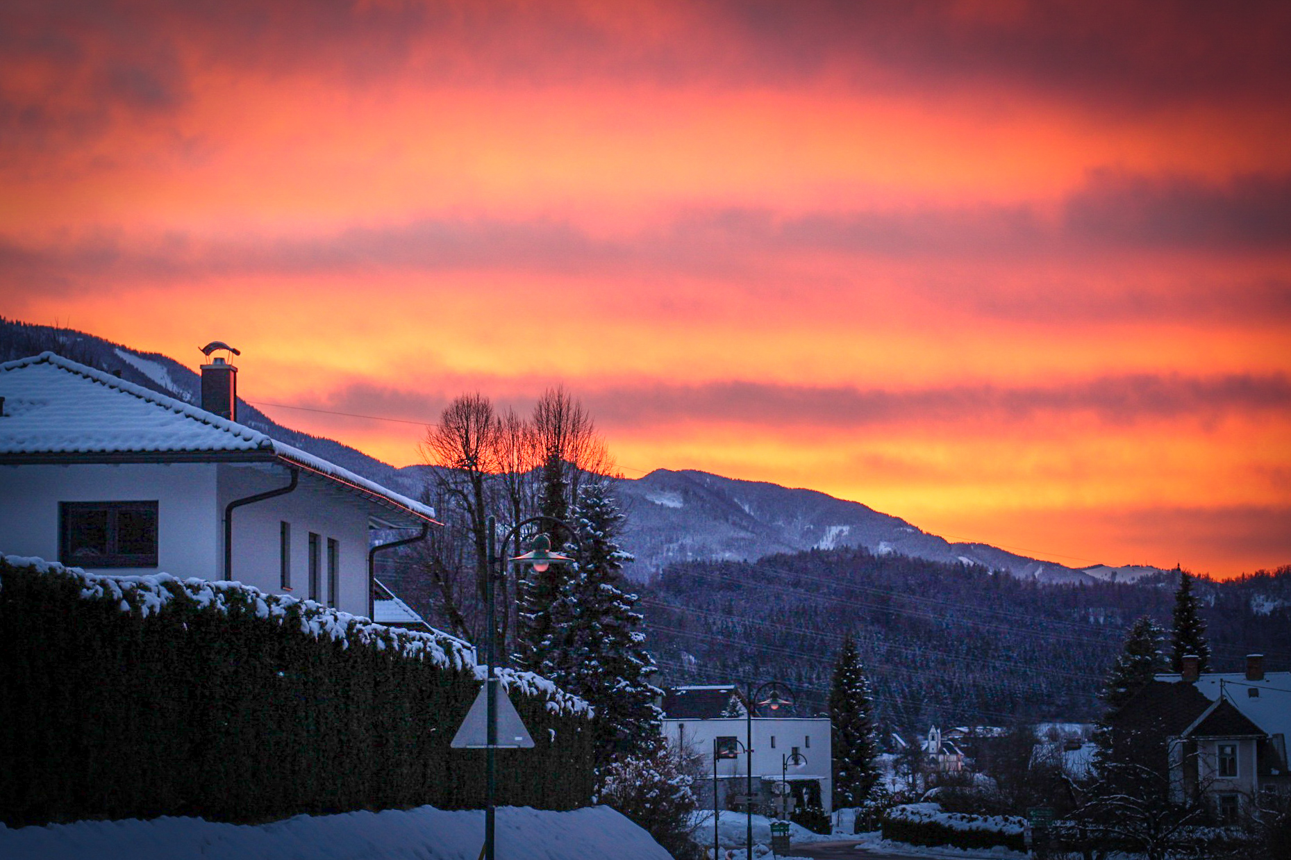 Sunset in Villach