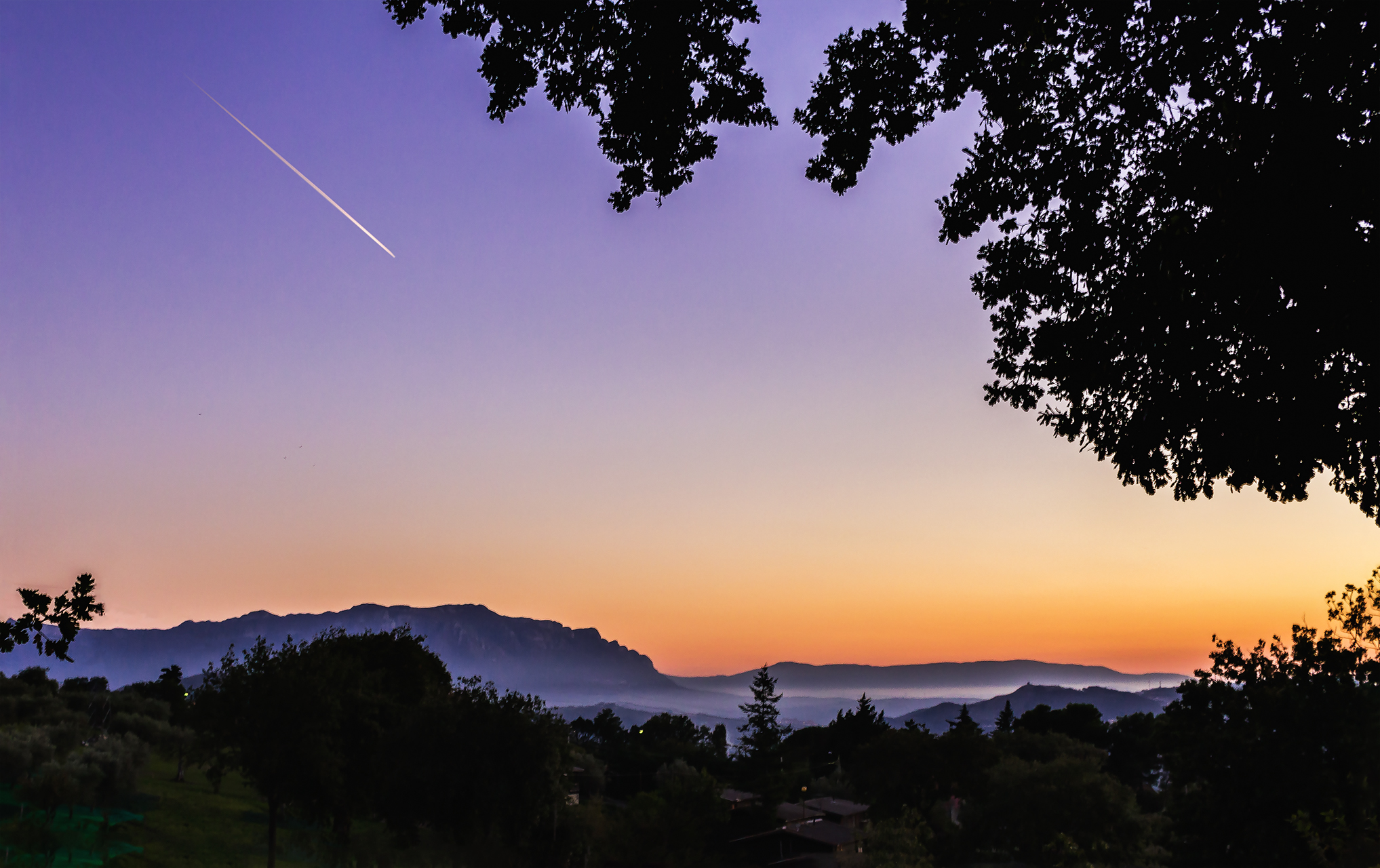 Tramonto sulla piana del Sele