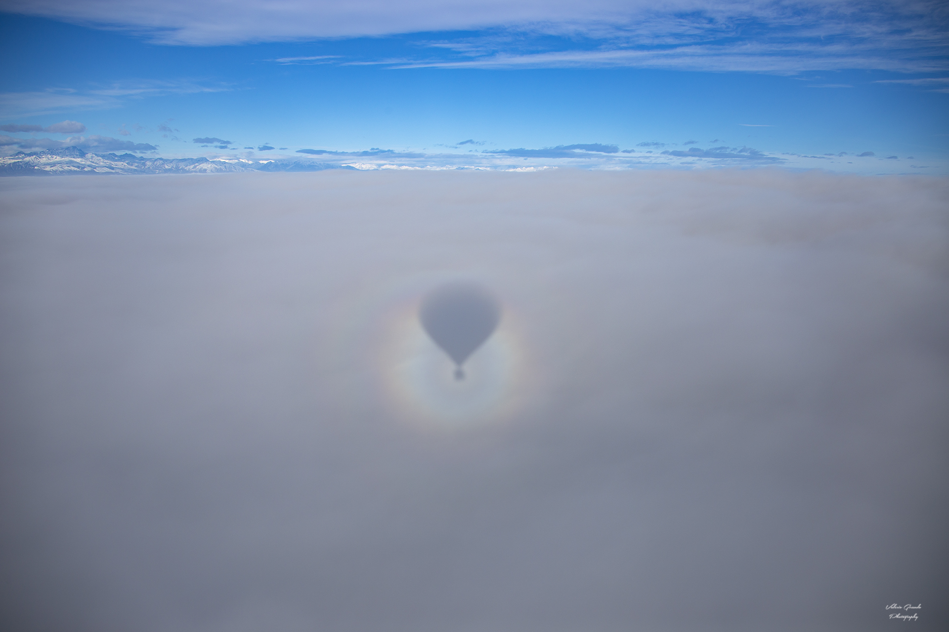 lo spettro di Broken in mongolfiera