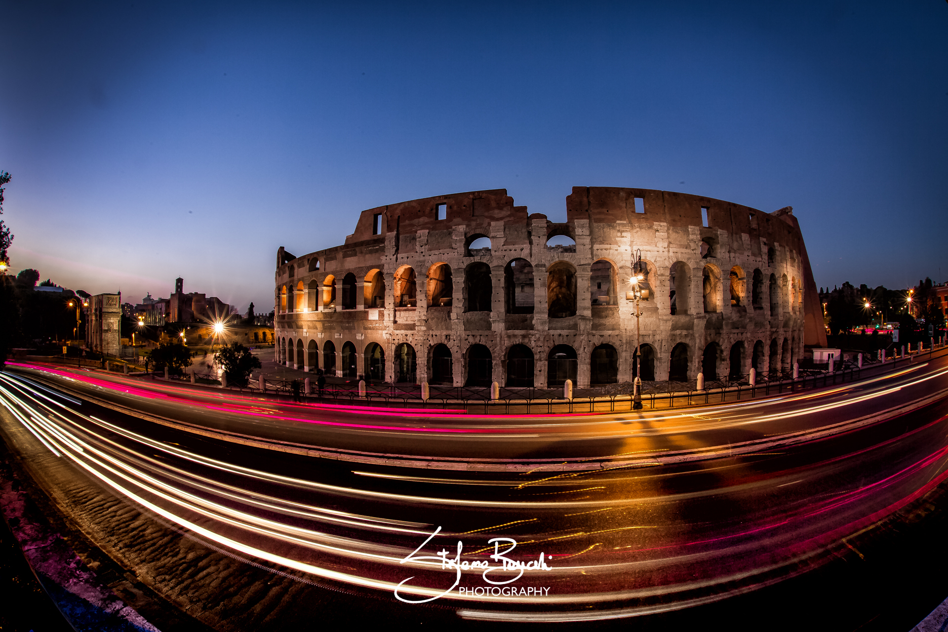 Colosseum by night