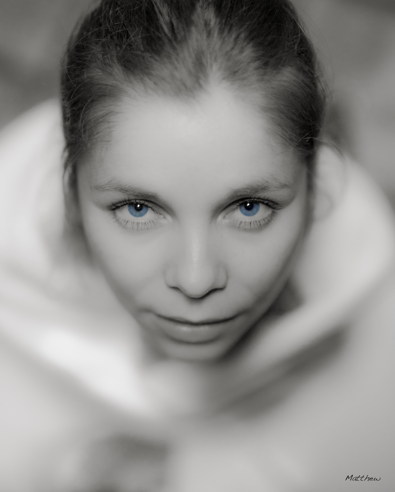 Blue Eye Under Moonlight