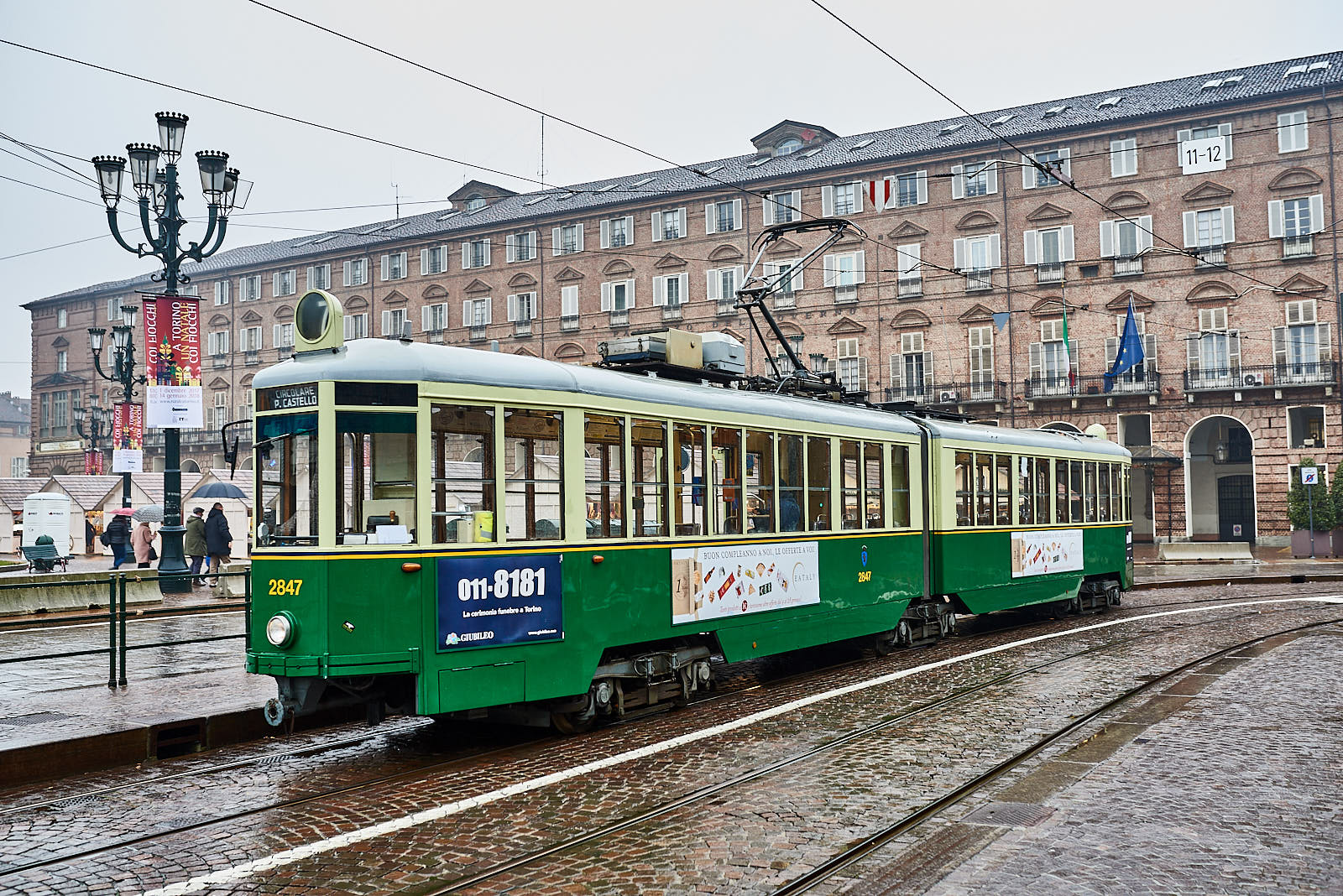 Torino - Piazza Castello - Vecchio tram