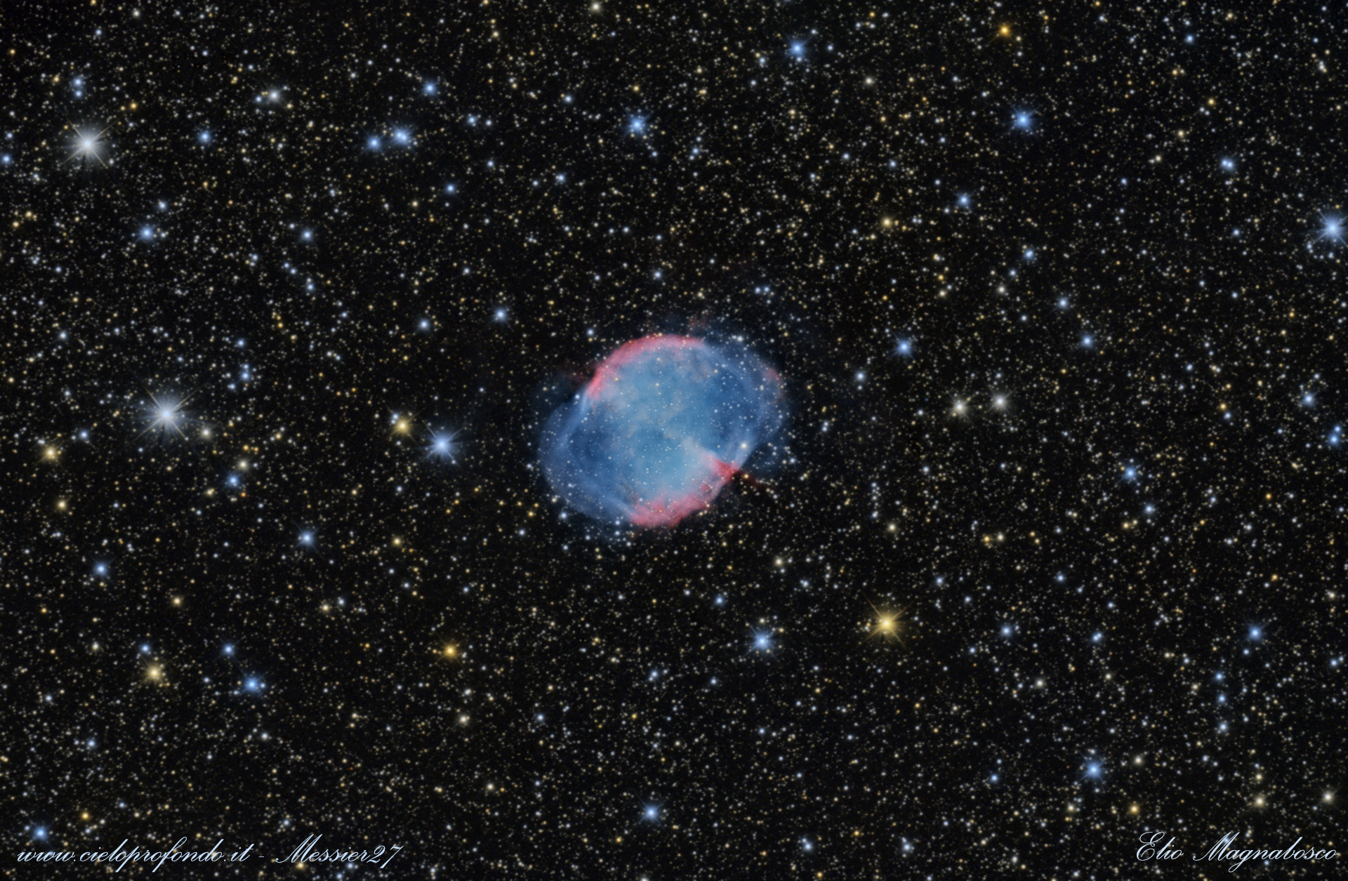 Messier 27 or Handlebar Nebula