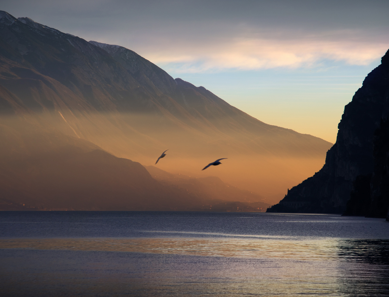 Tramonto sul Garda