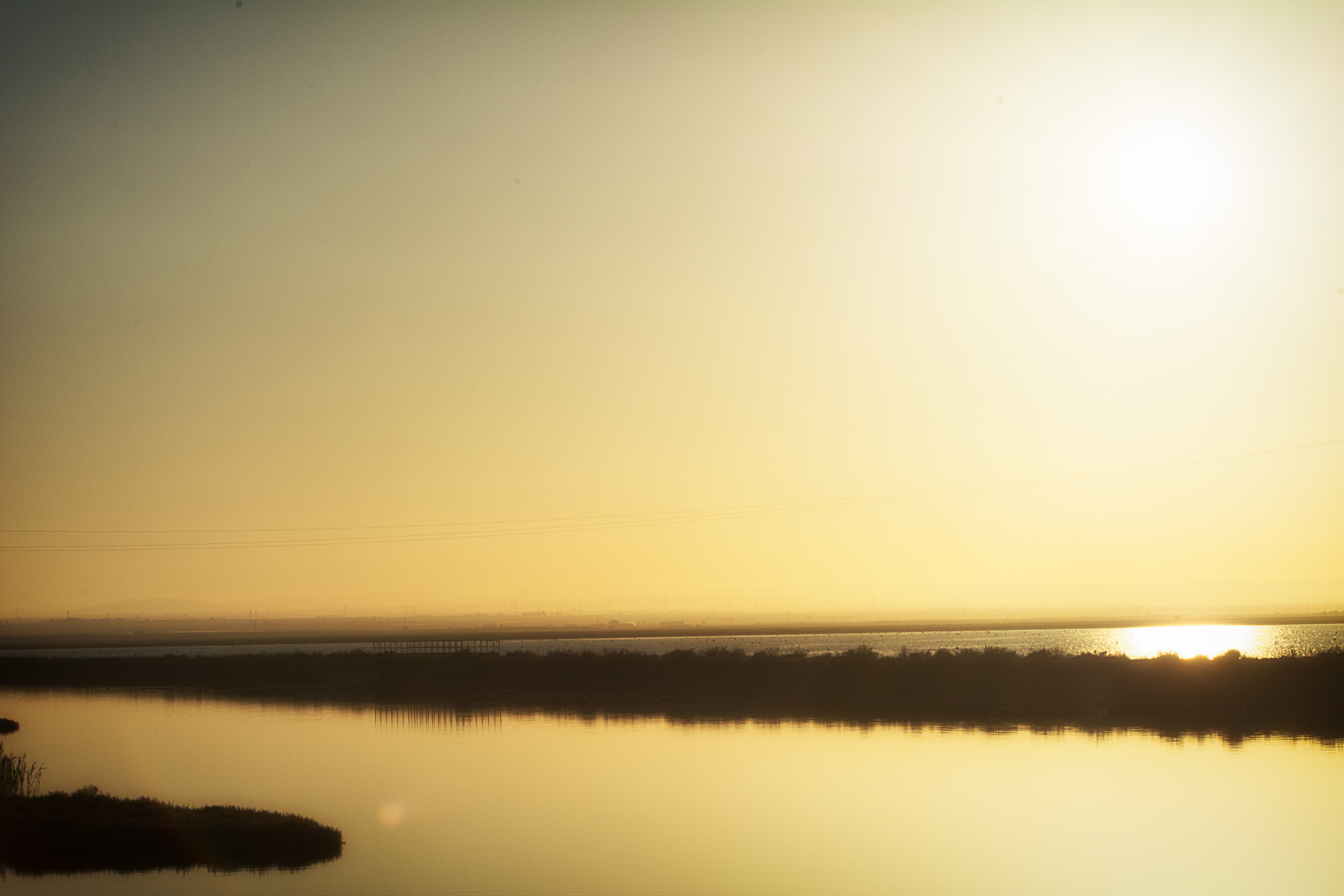 Sunset on the salt flats