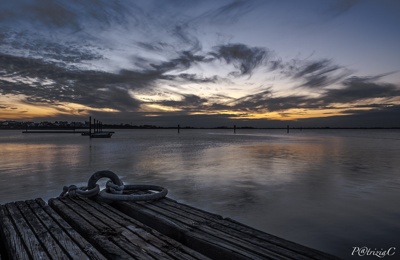 ...sunset in the  lagoon ...