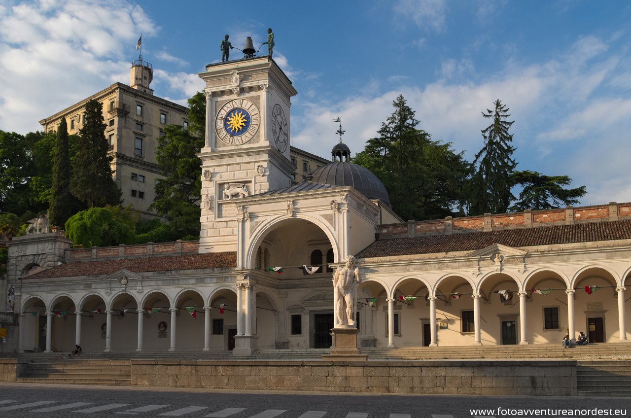 Udine, Piazza Libertà dominated by the castle