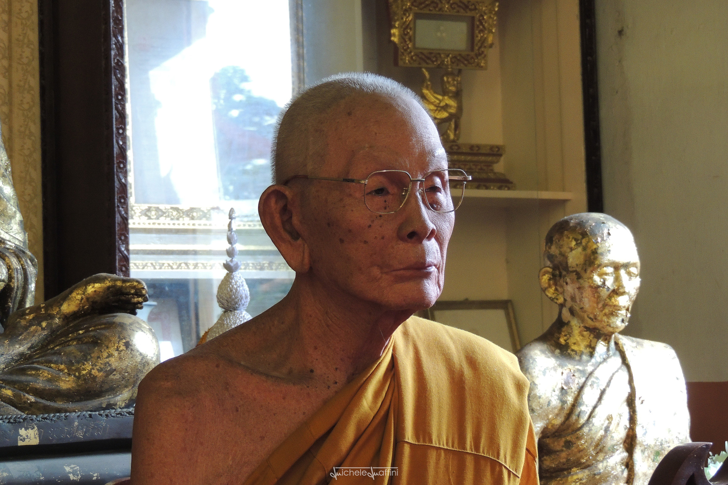 Thailand - Wax statue in monastery