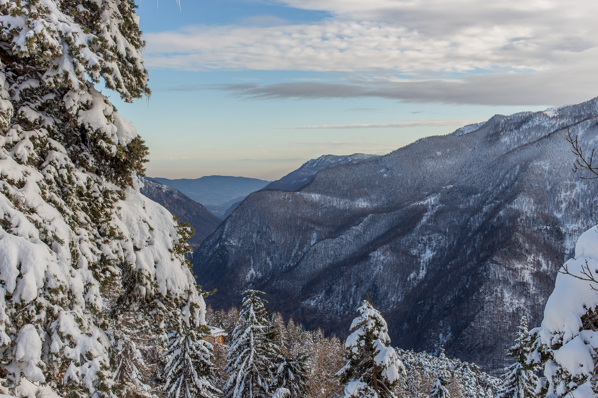 The snowfall is over