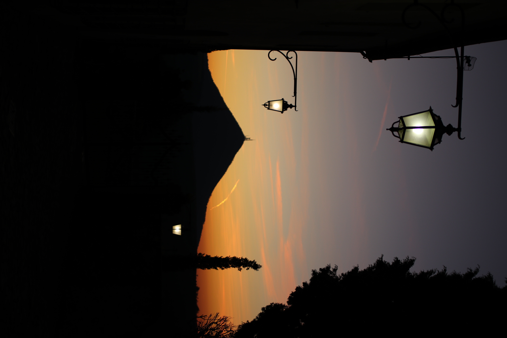 Evening arrives ......