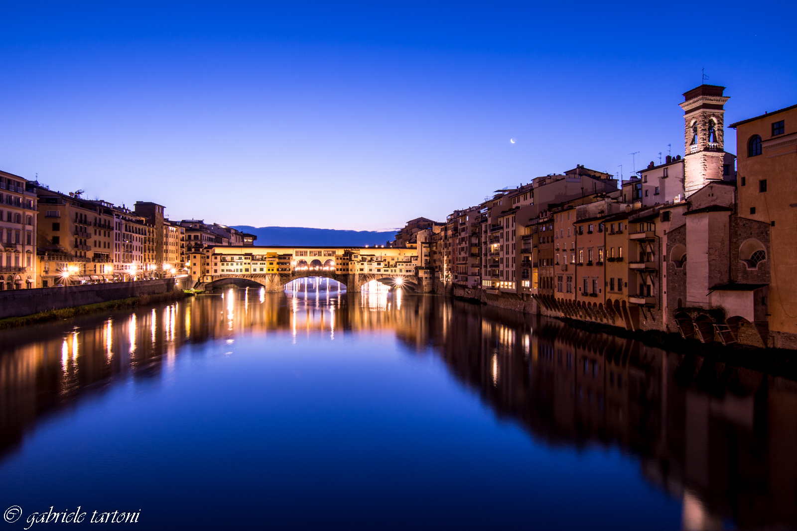 Blue hour at Ponte Vecchio