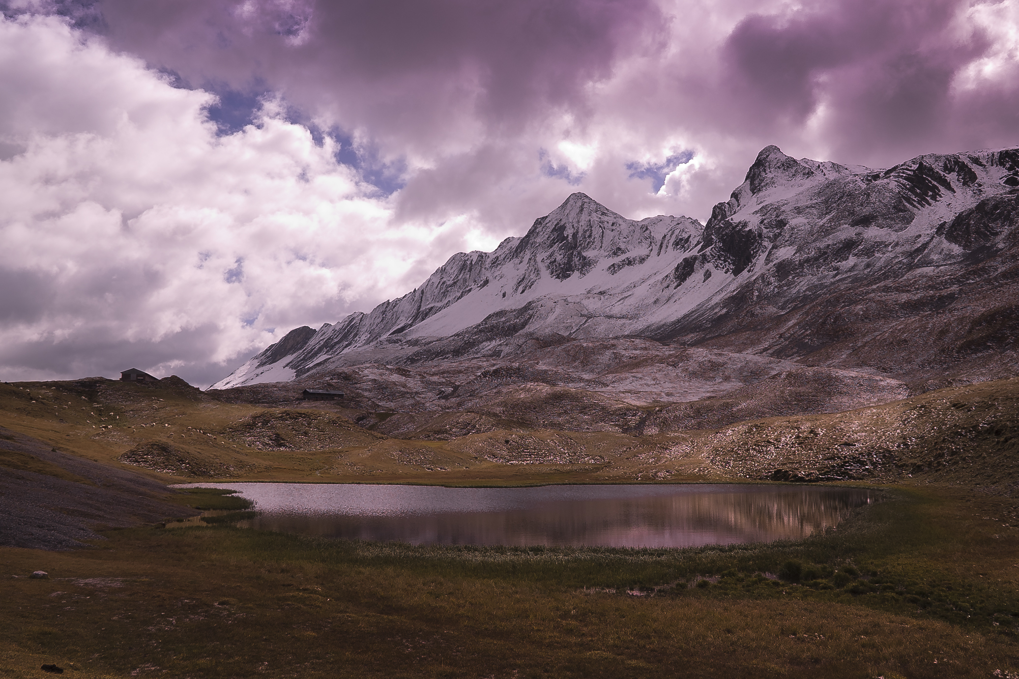 Lago Alpisella, prima neve
