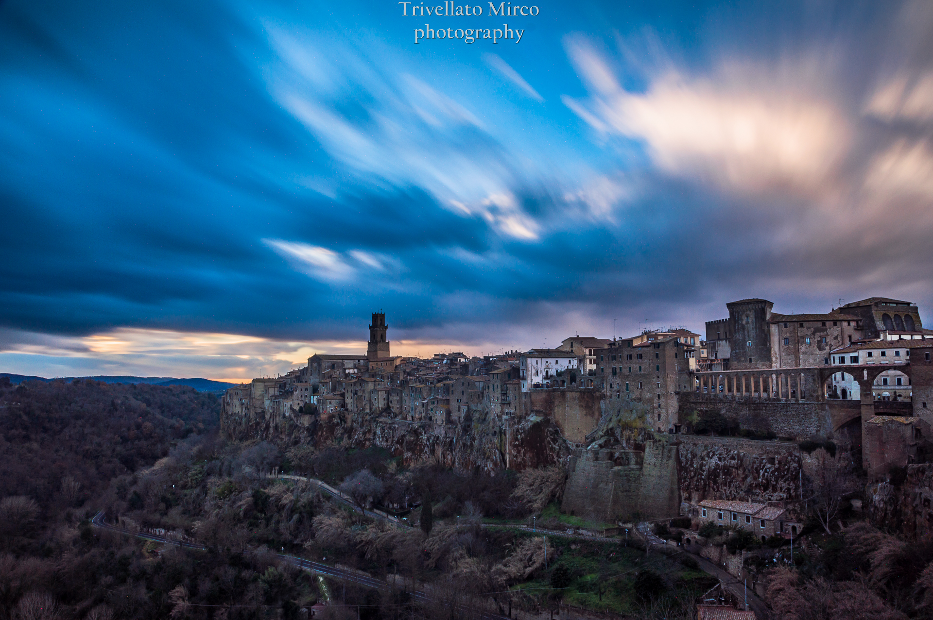 Pitigliano at Sunset
