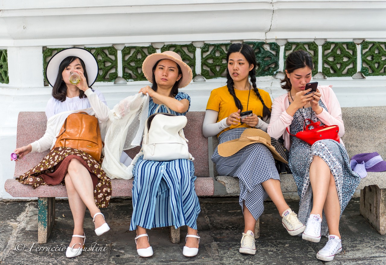 Japanese girls in relax