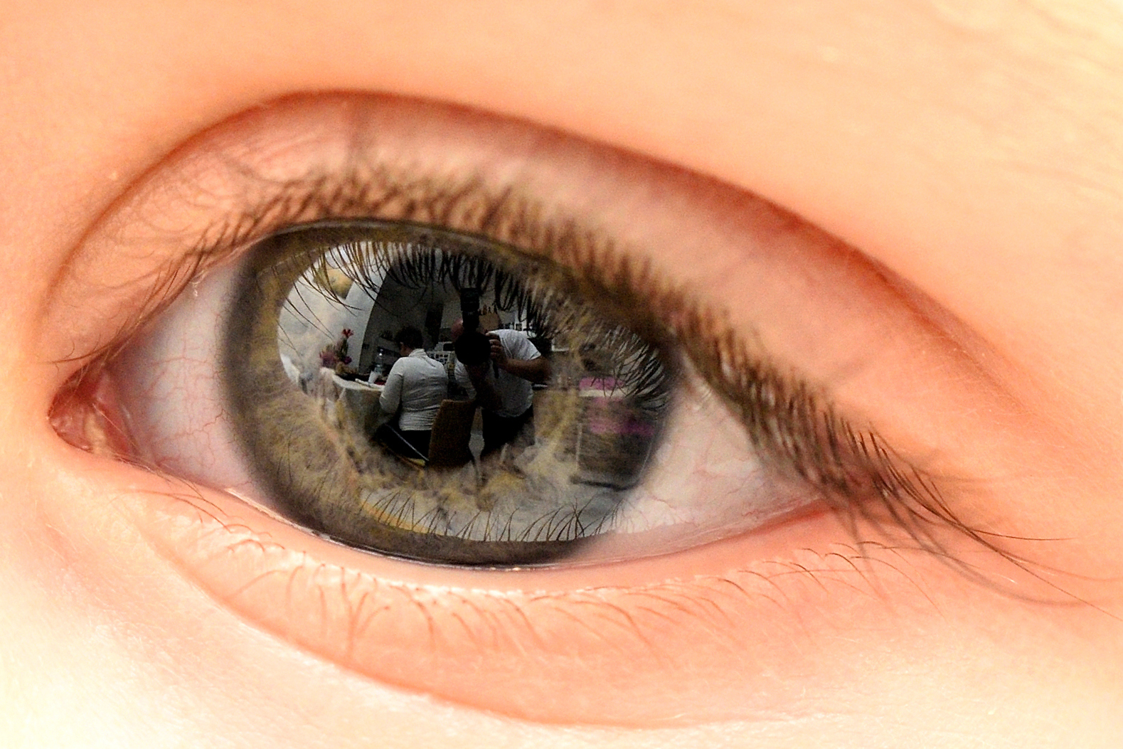 selfie in my daughter's eye