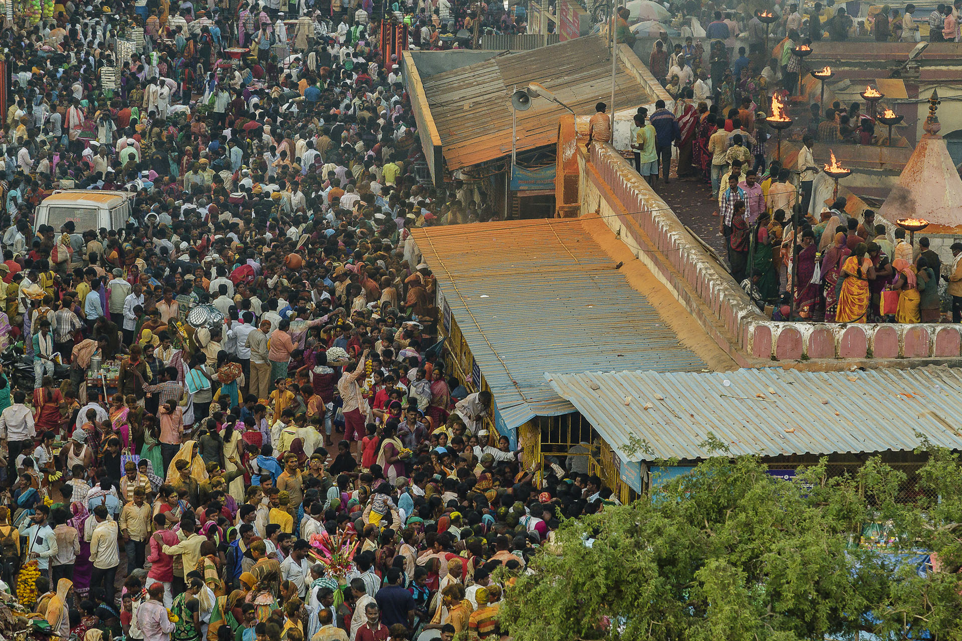 in india dia del sud, at the meeting with the goddess yellam...