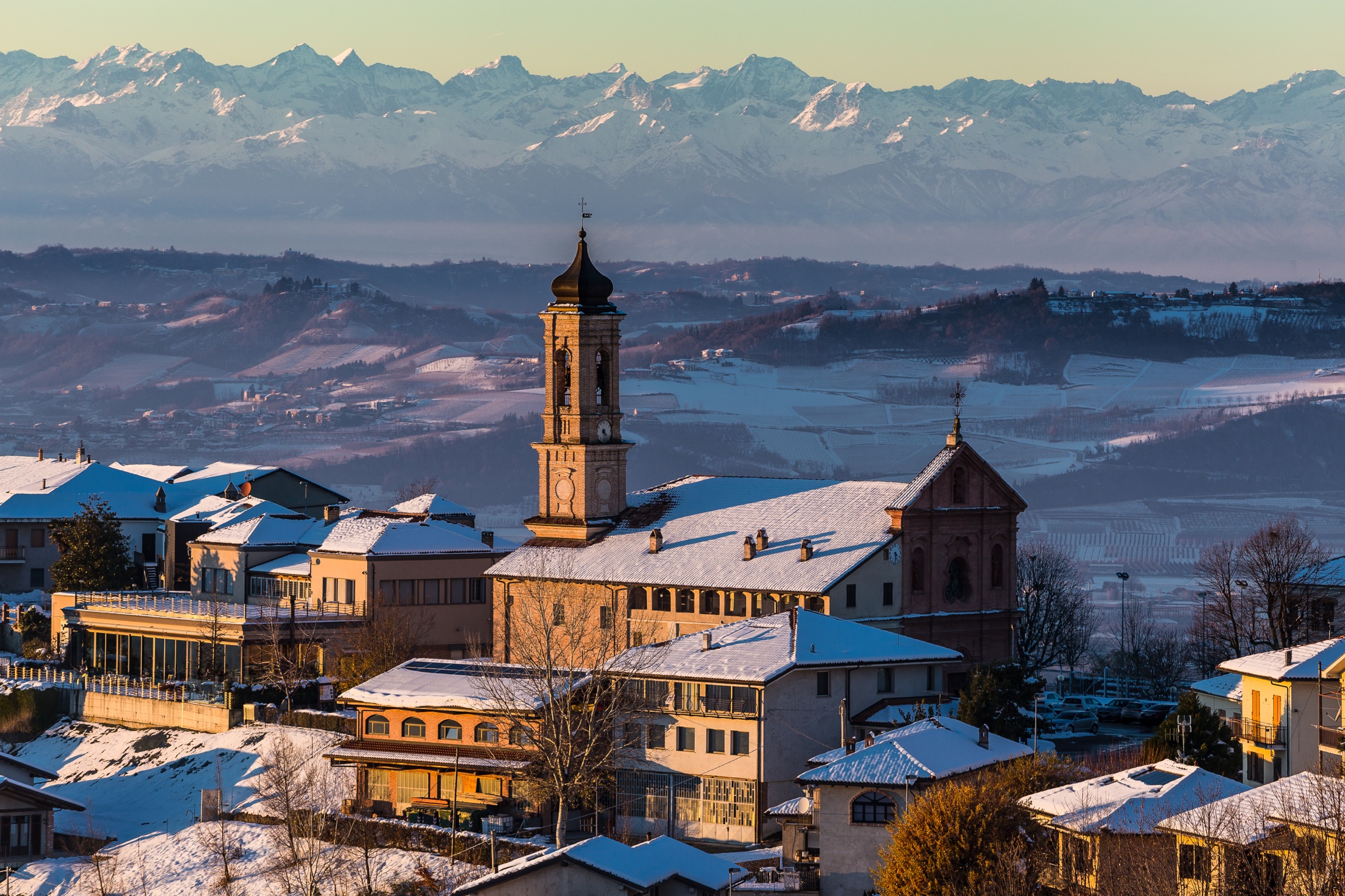 Treiso, winter langhe.