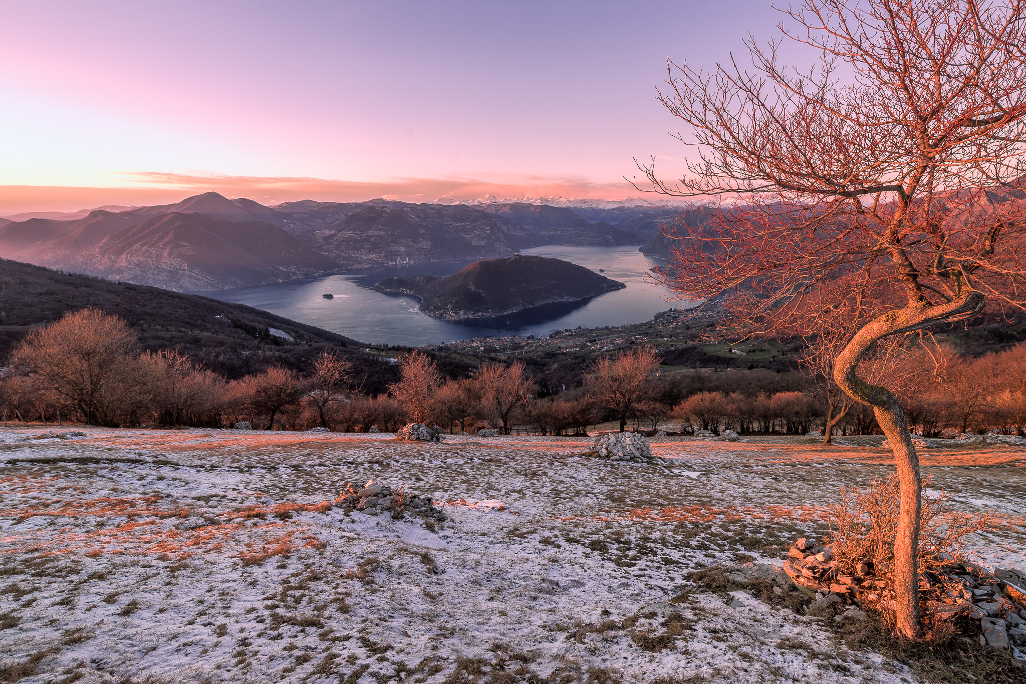 Sunset on the Sebino
