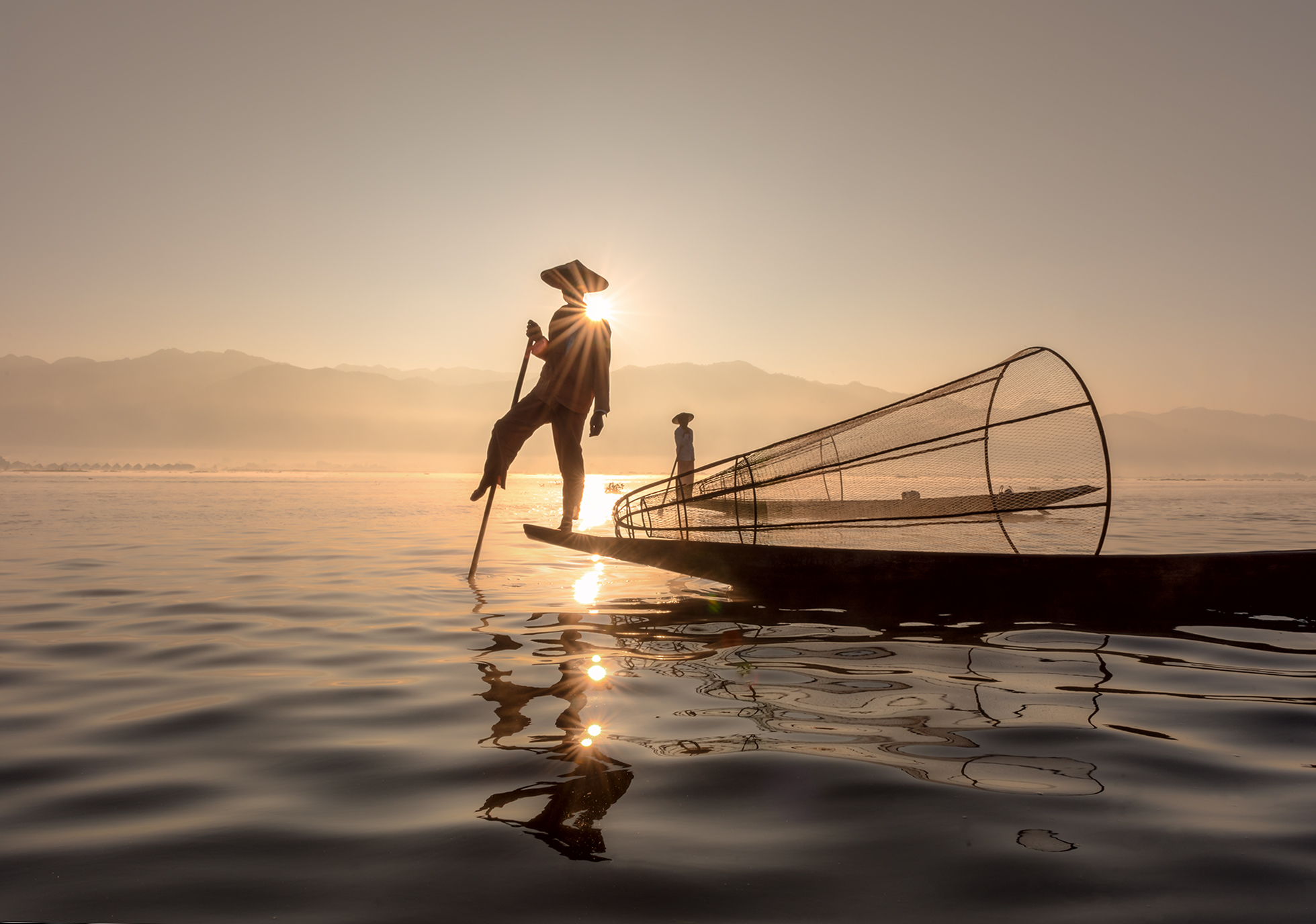 Sunrise on Inle Lake