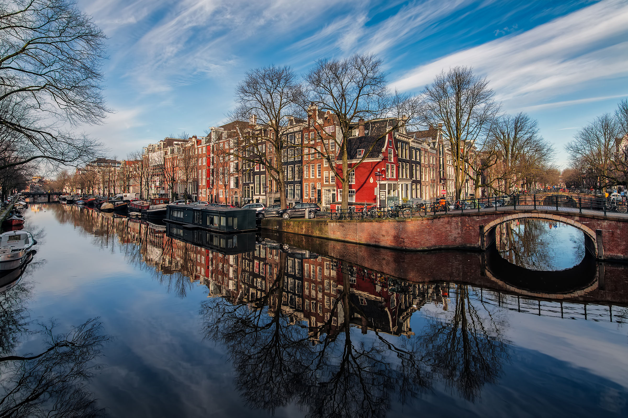 Walking around Amsterdam.