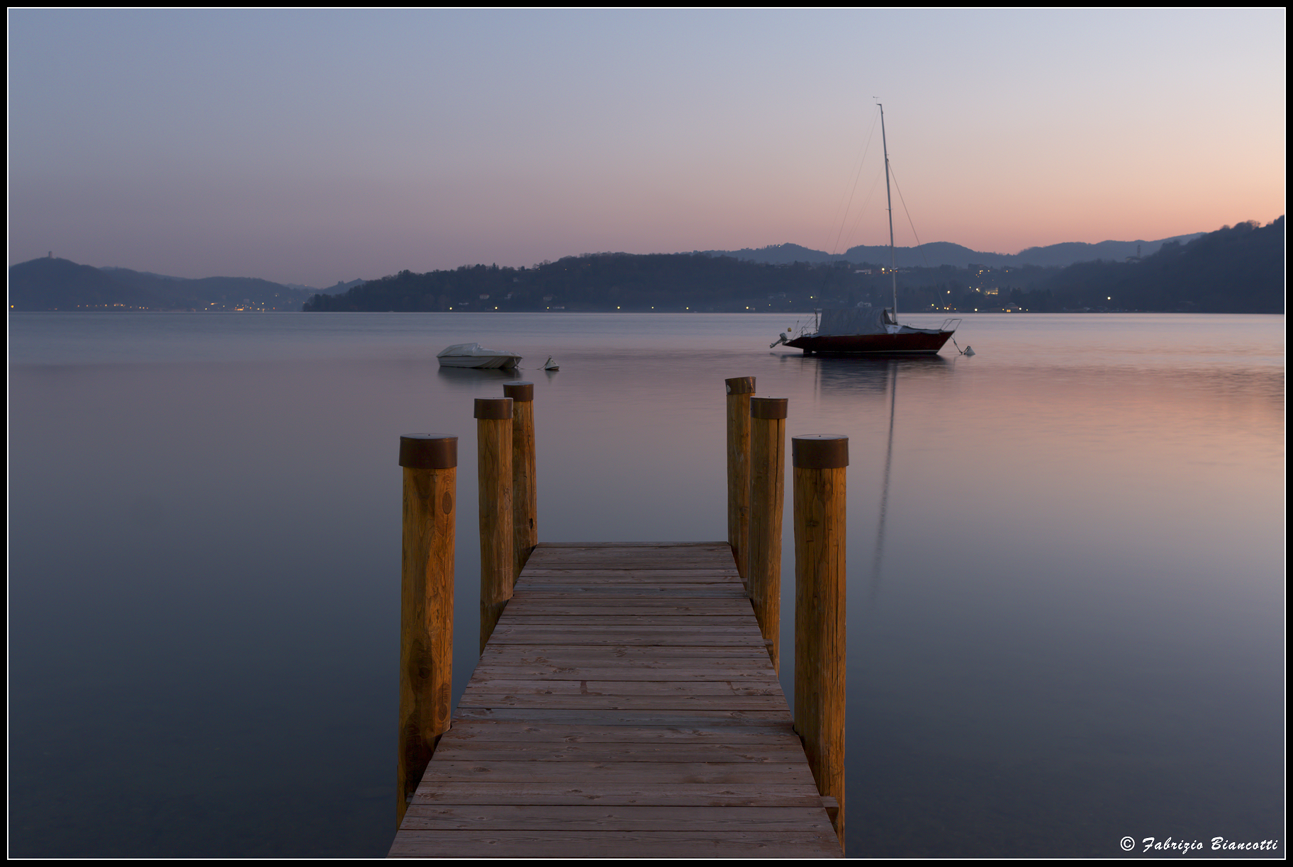 Calm is in the evening