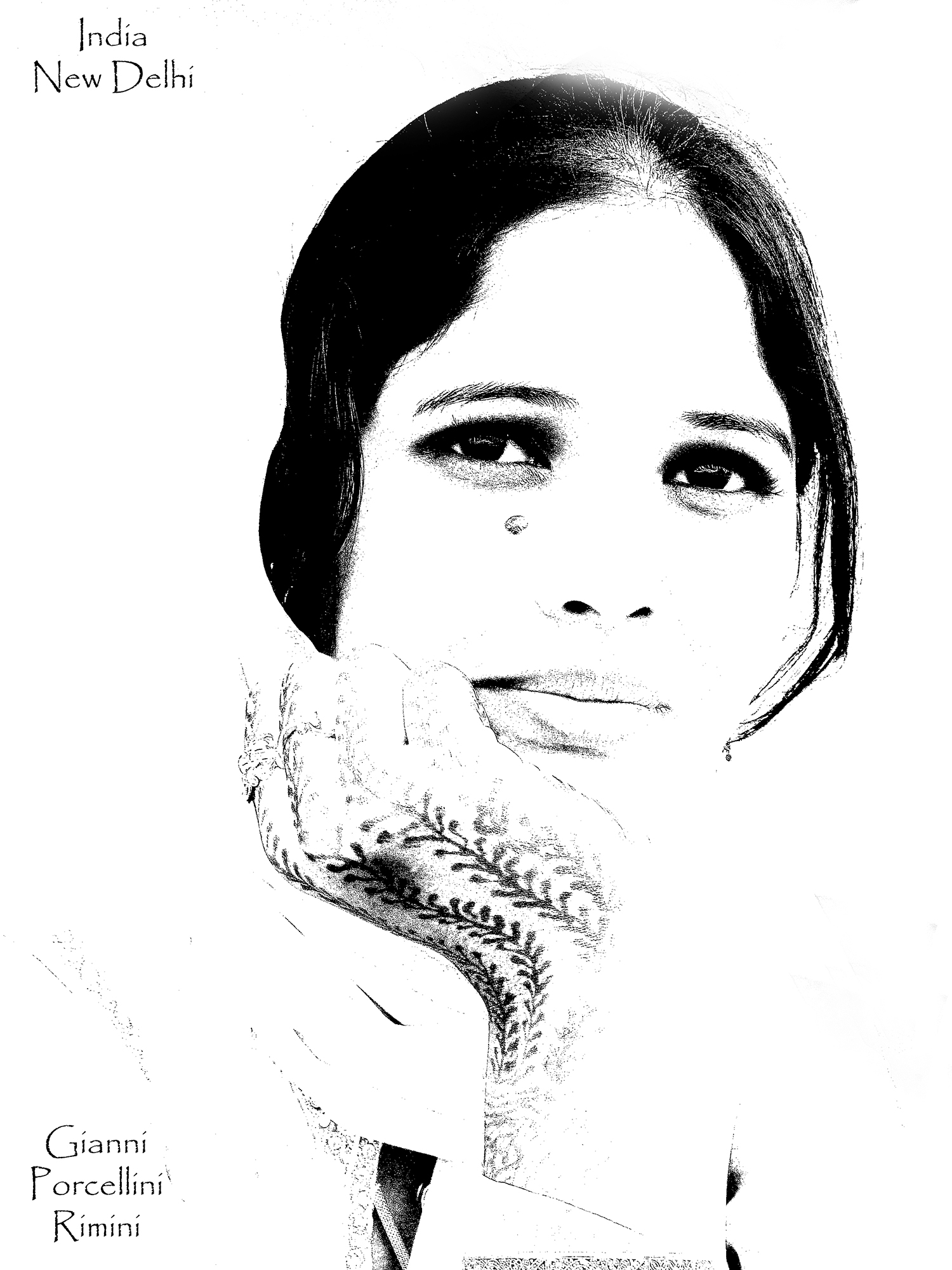 Giovane sposa indiana.