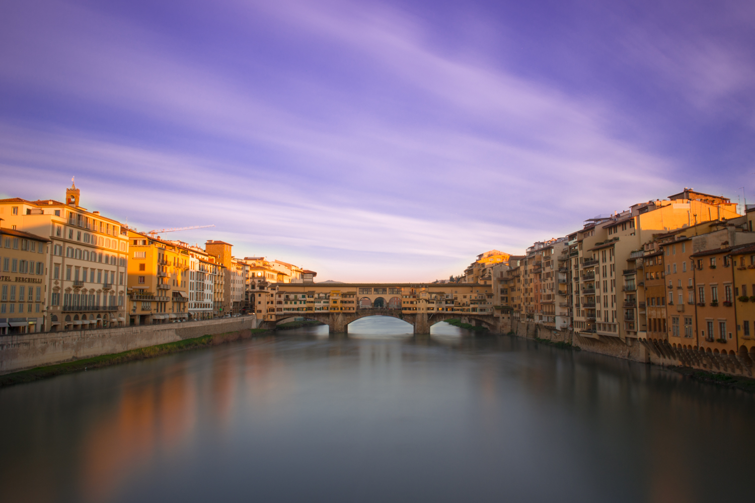 Sunset on the Ponte Vecchio