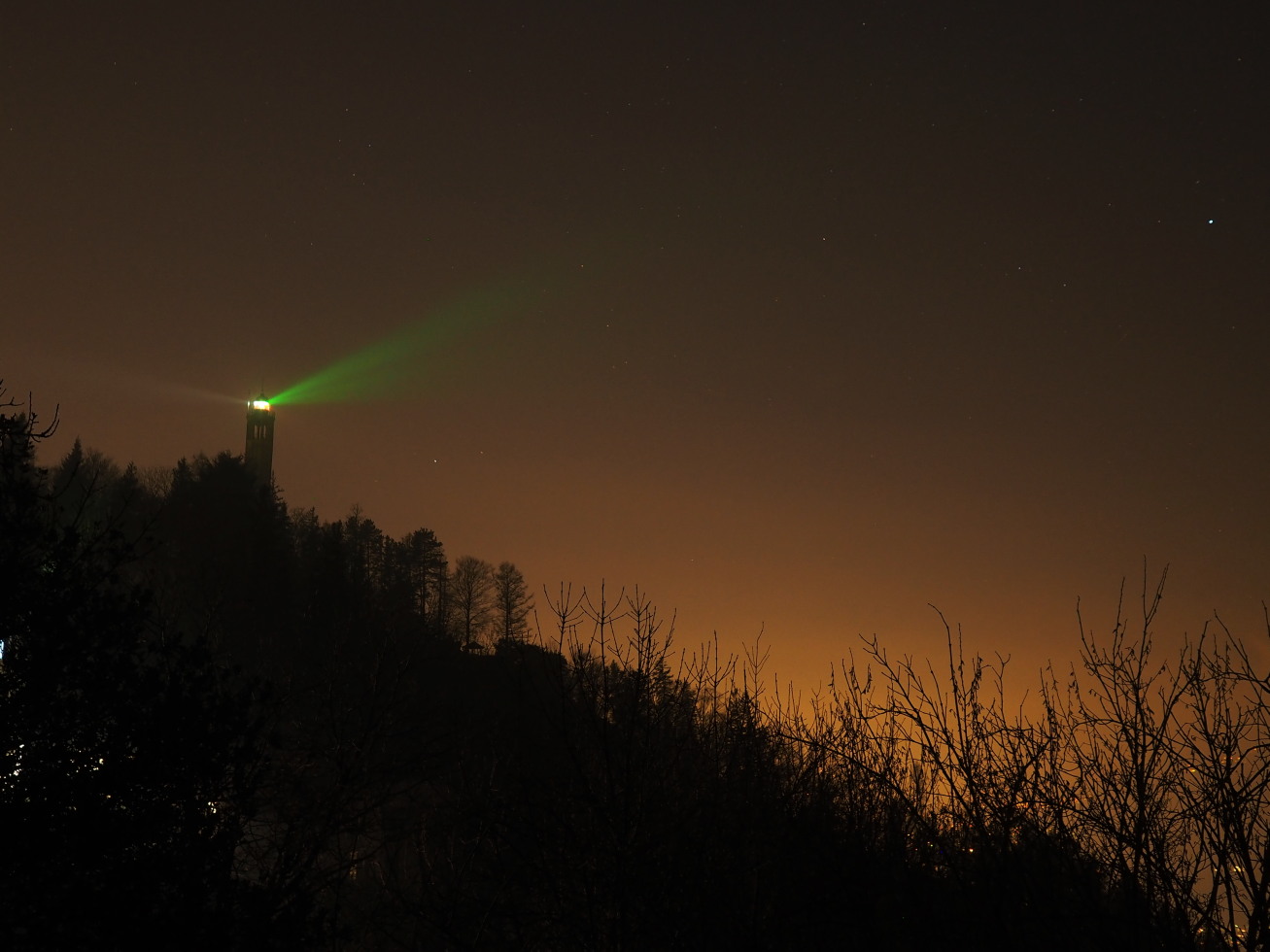 the lighthouse turns