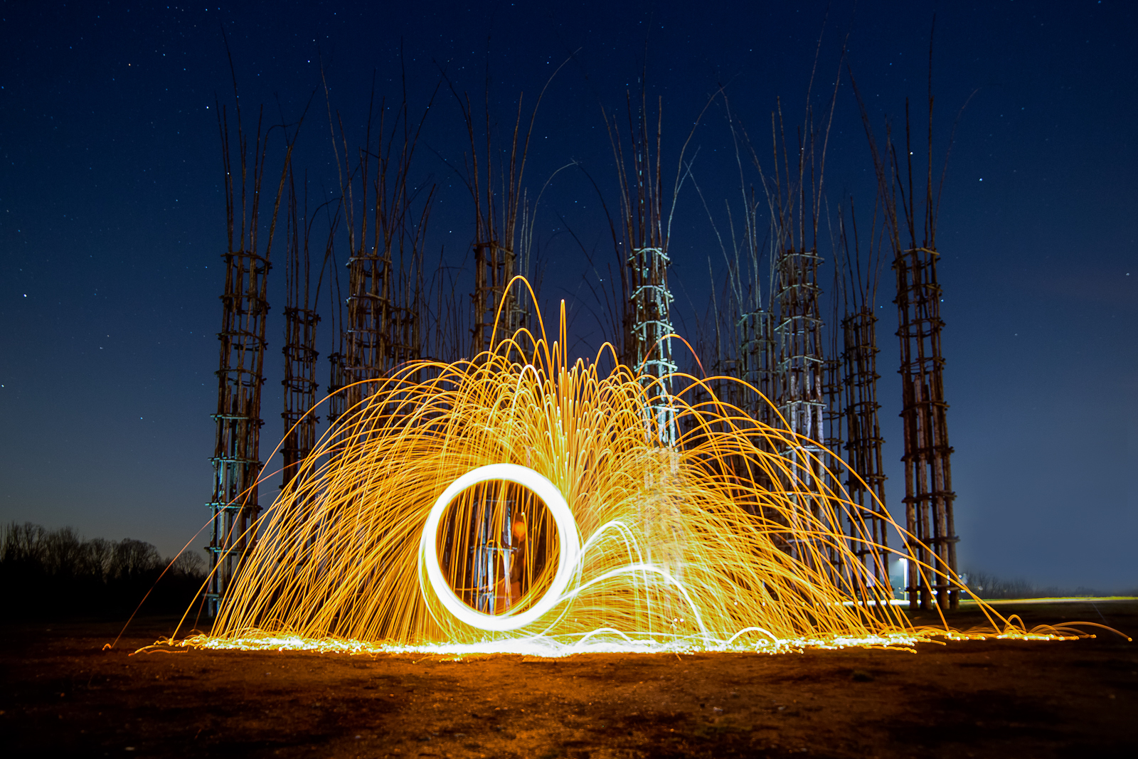 Rain of stars under the Cathedral