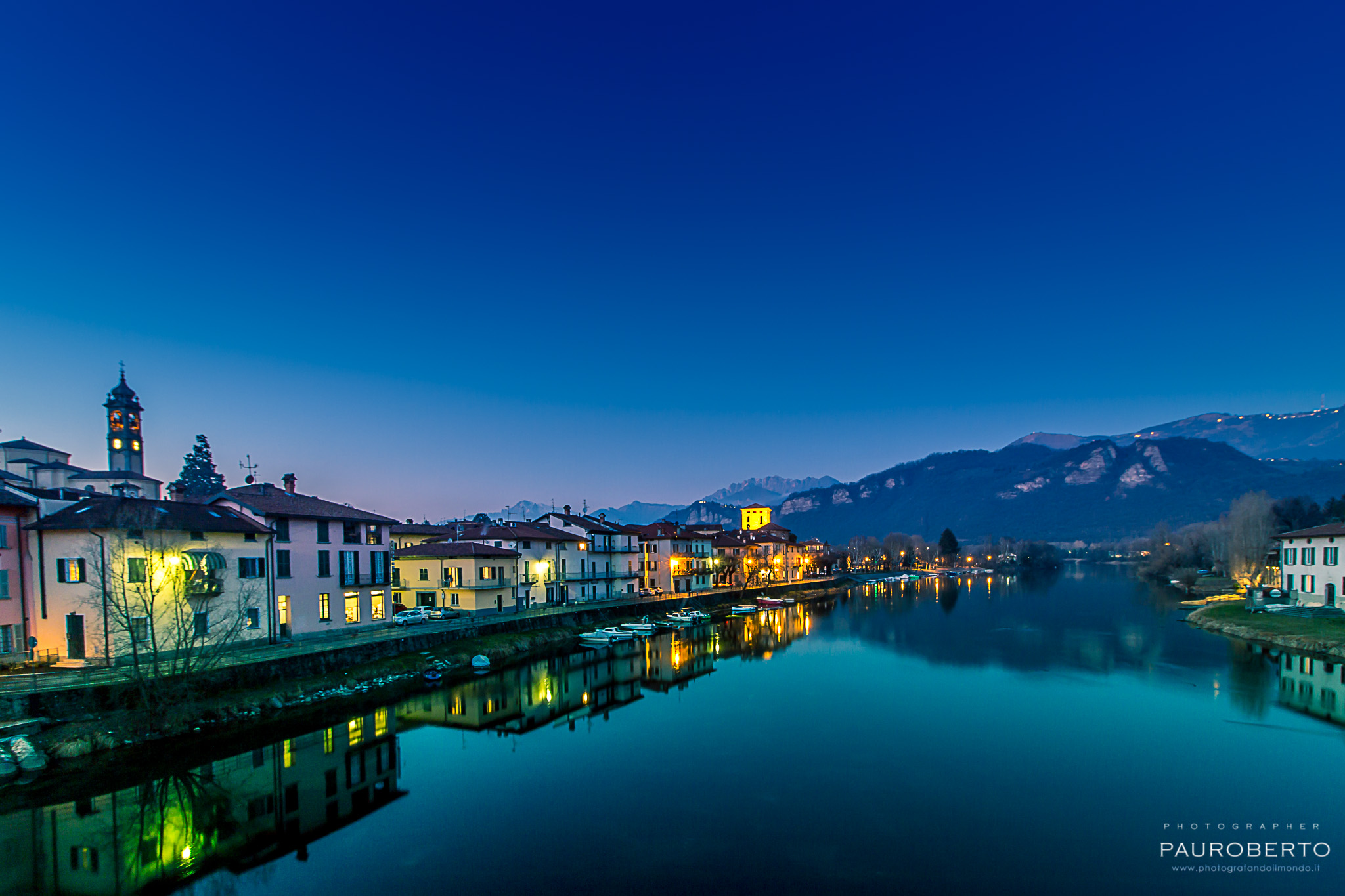Blue hour in Brivio