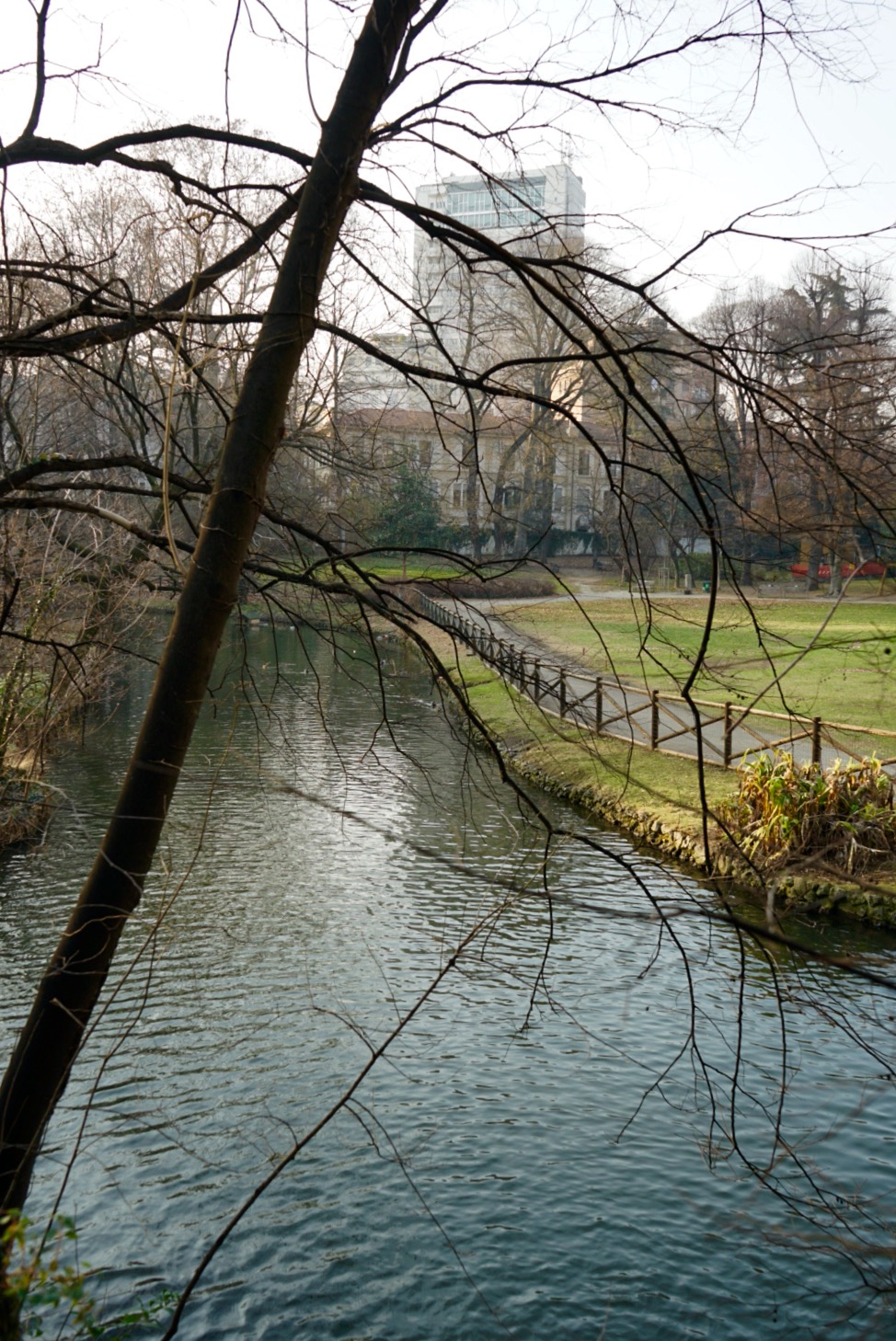 Veduta dal giardino di Villa Reale Milano
