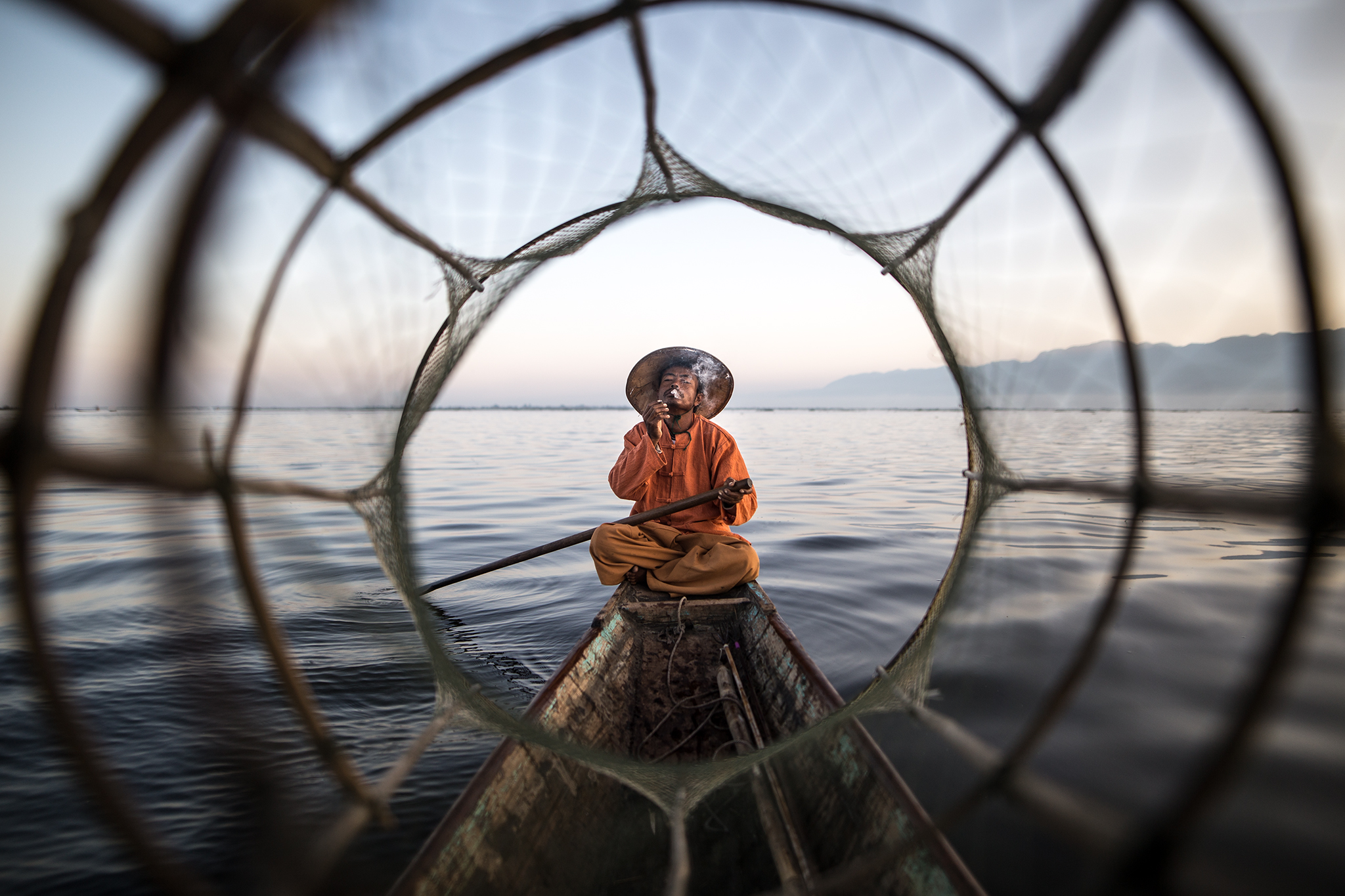 A moment of relaxation for the fisherman ..